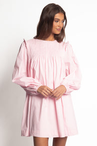 Petal and Pup USA DRESSES Wyatt Long Sleeve Mini Dress - Pink