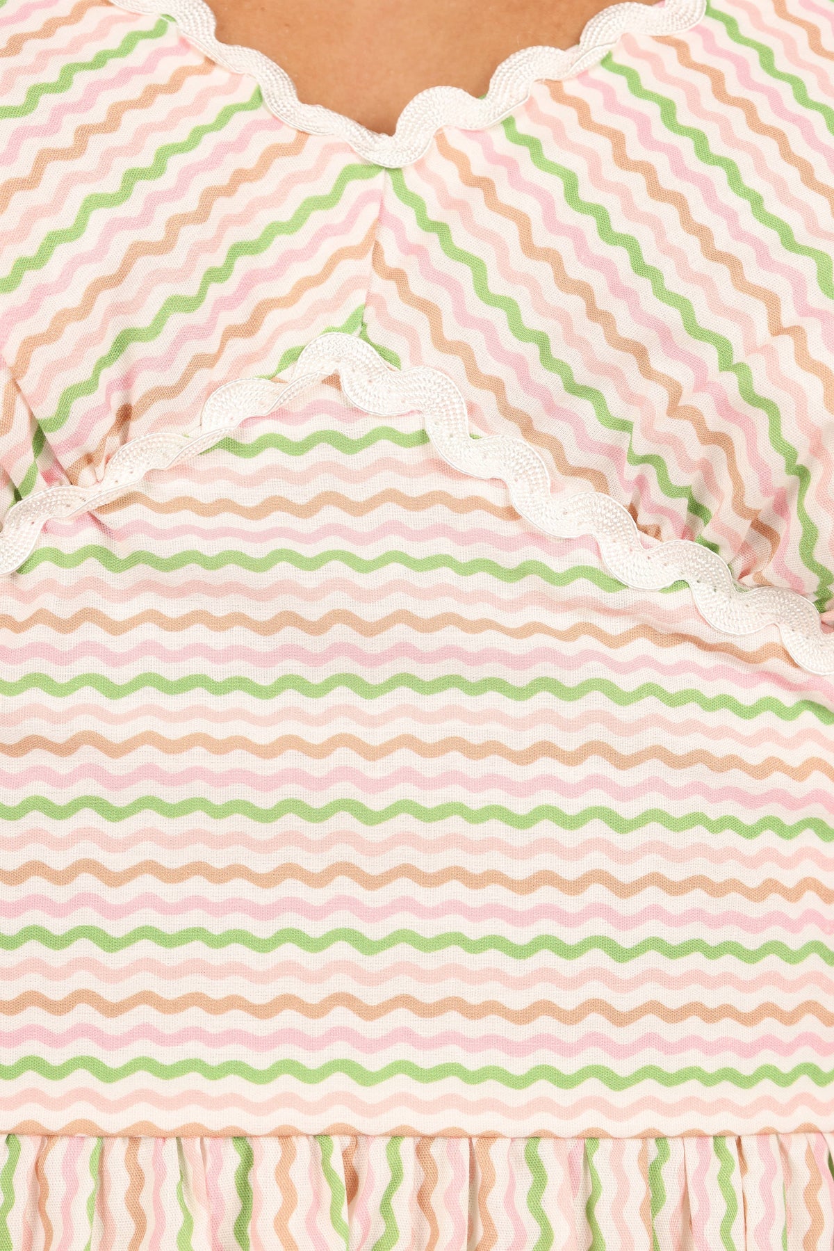 Petal and Pup USA DRESSES Yasmin Midi Dress - Wave Stripe (Hold for Rack)