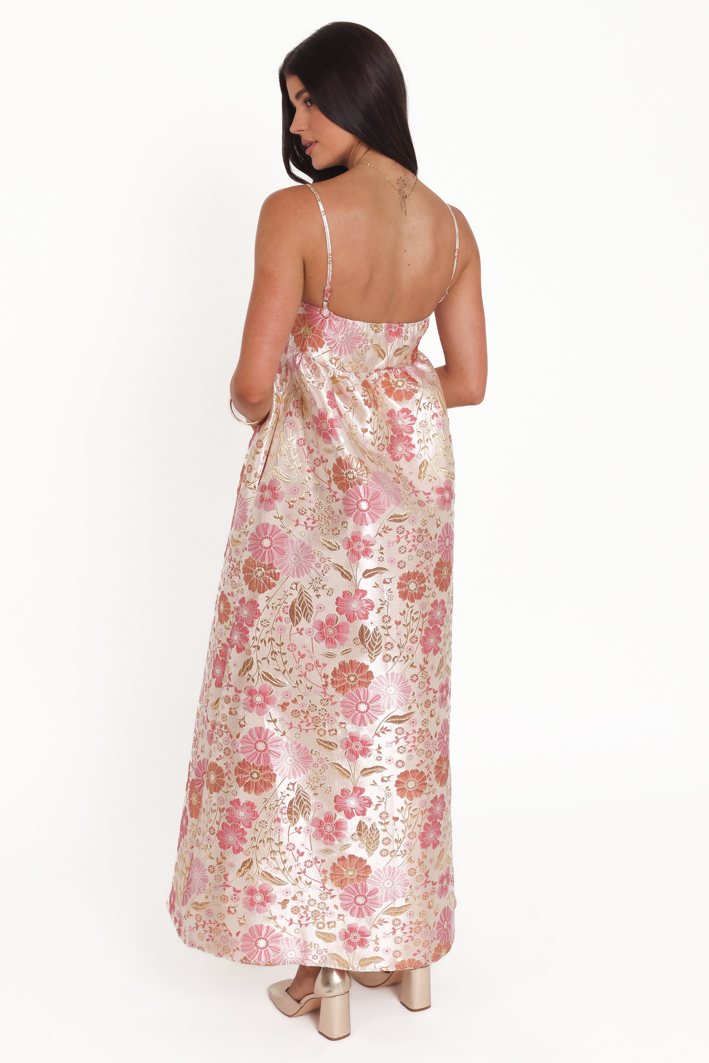 Petal and Pup USA DRESSES Yasmine Maxi Dress - Pink Floral