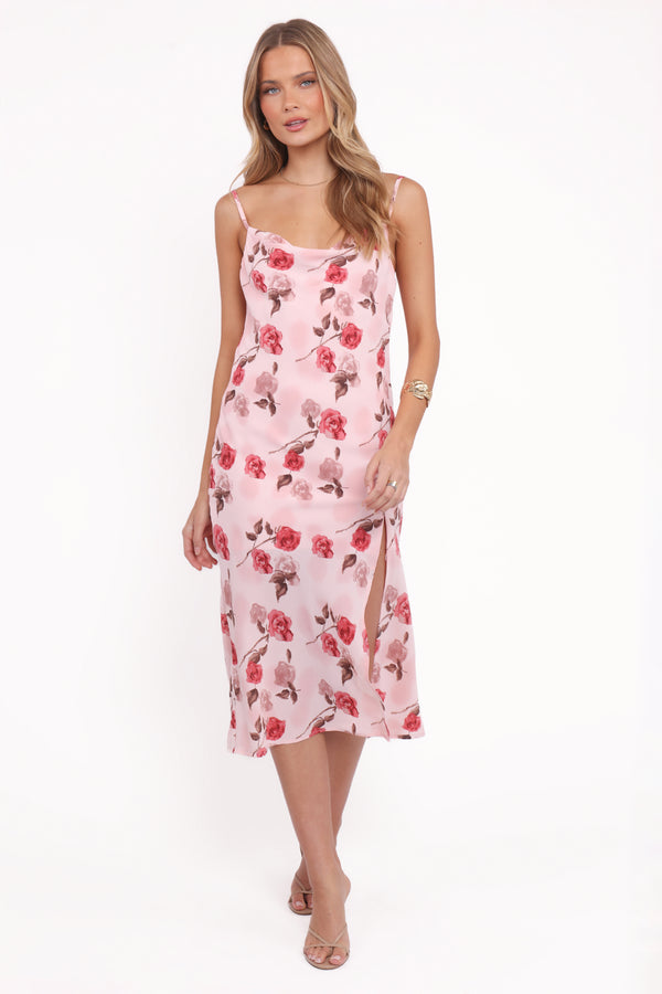 Petal and Pup USA DRESSES Yelena Dress - Pink Floral (Hold for Amazon)