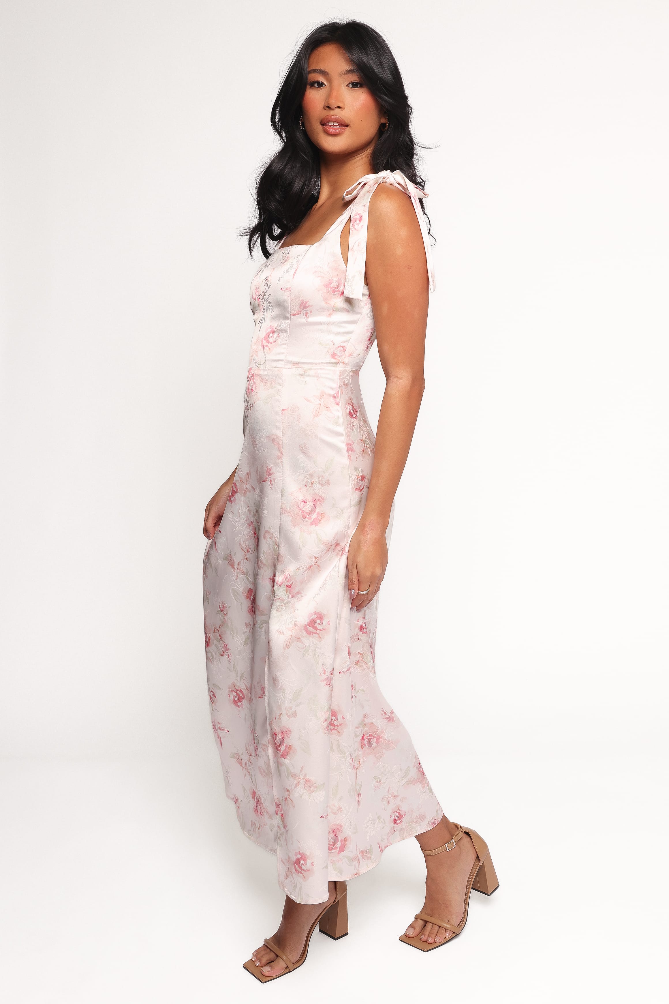 Petal and Pup USA DRESSES Zane Midi Dress - Pink Floral