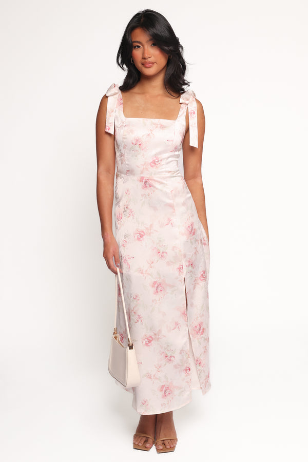 Petal and Pup USA DRESSES Zane Midi Dress - Pink Floral
