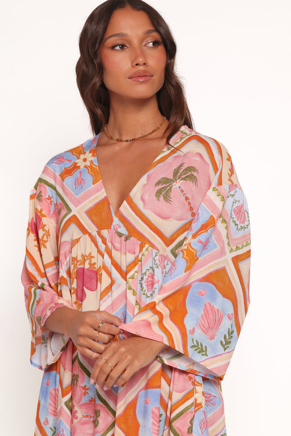 Petal and Pup USA DRESSES Zanna Mini Dress - Multi Tile