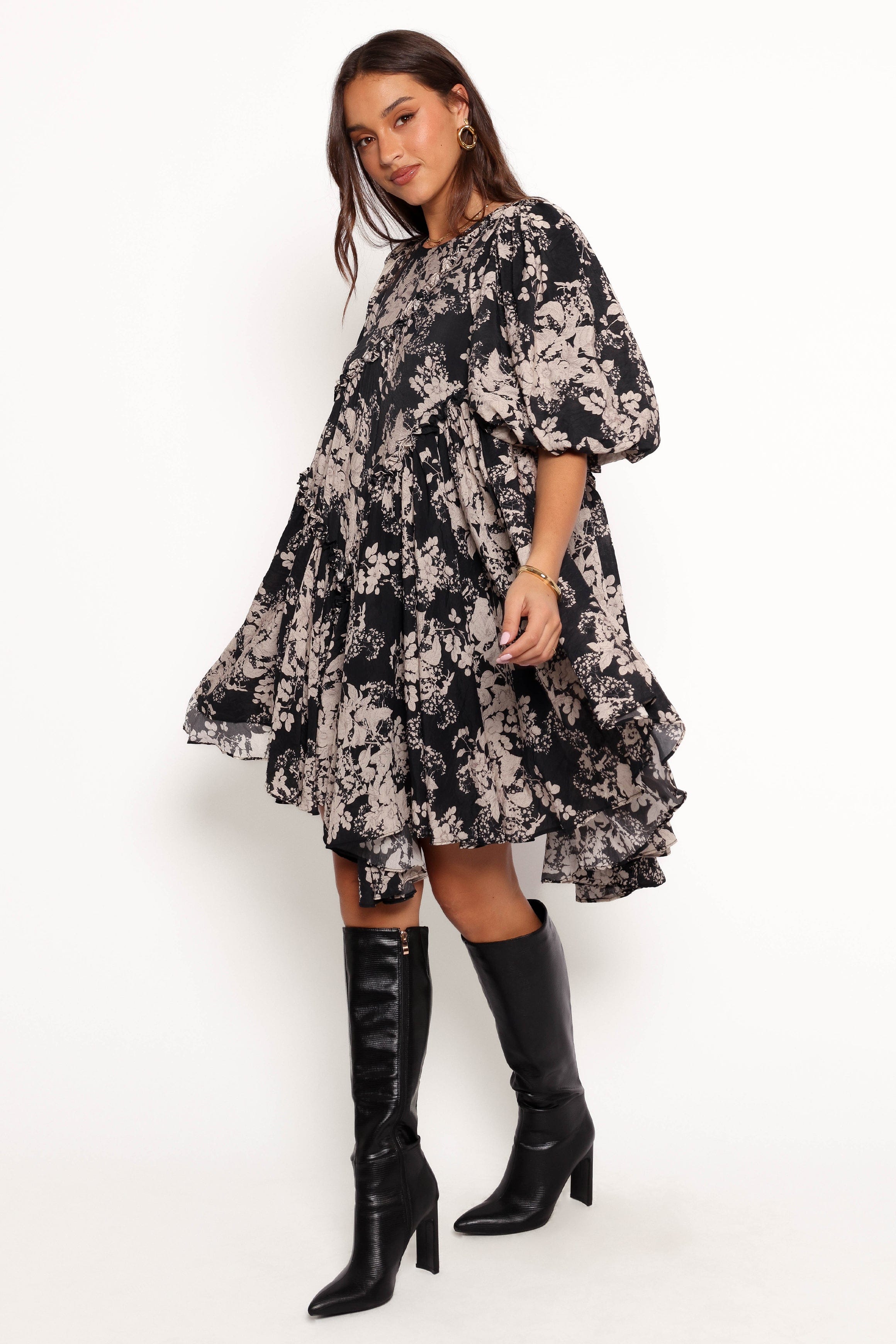 Petal and Pup USA DRESSES Zinta Mini Dress - Floral Print