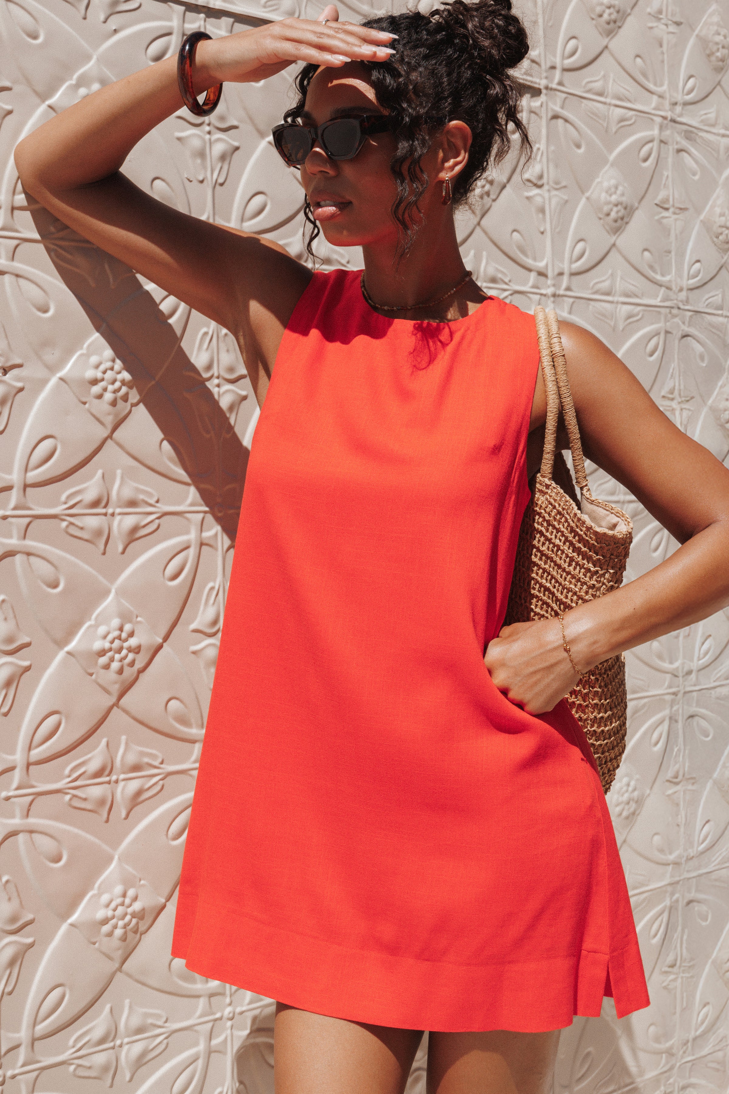 Petal and Pup USA DRESSES Zoe Mini Dress - Red