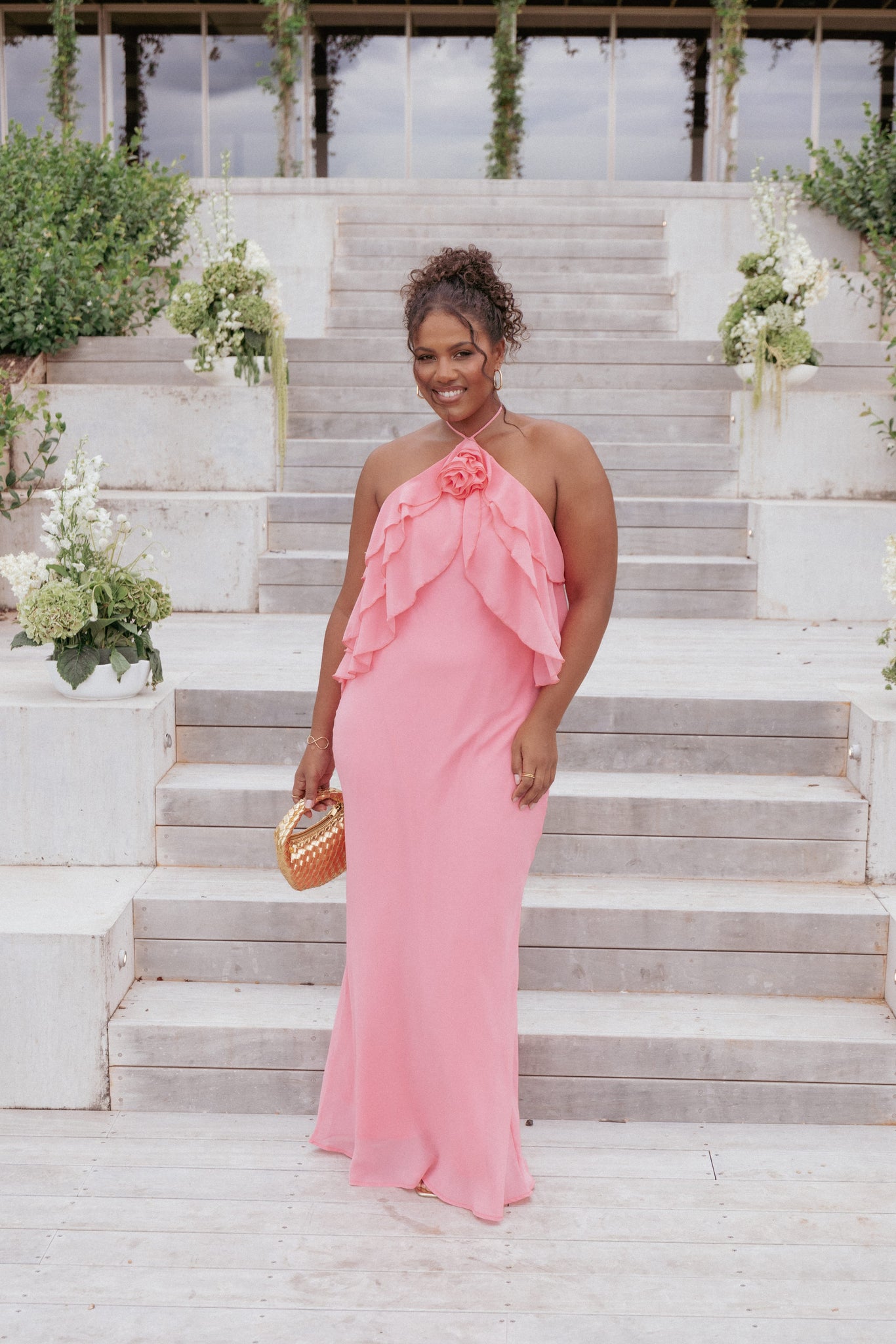 Zorina Halterneck Maxi Dress