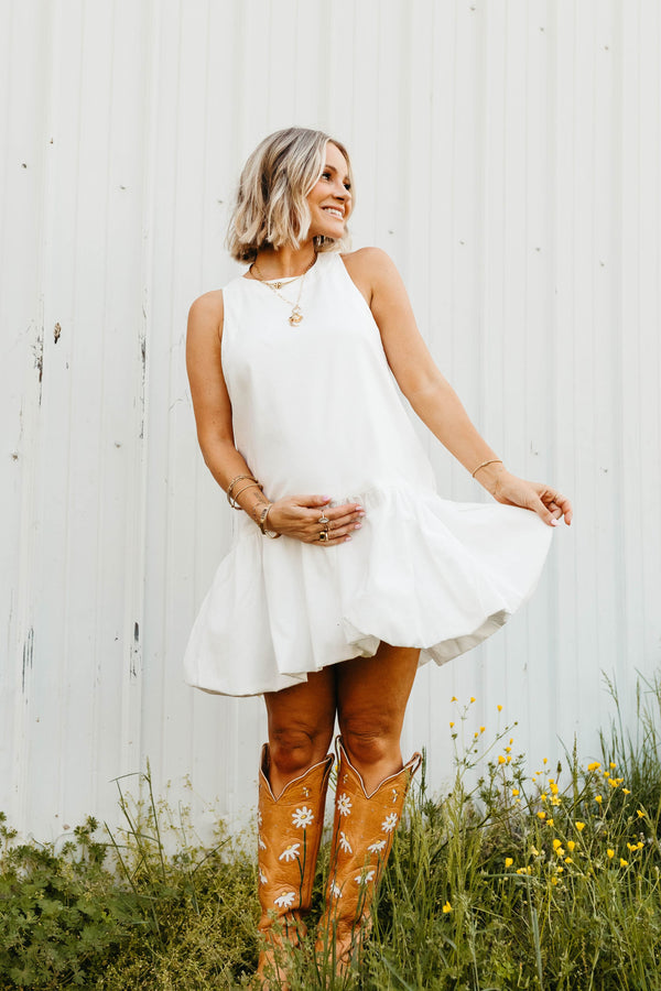 Petal and Pup USA DRESSES Zurich Mini Dress - White (Hold for Rack)