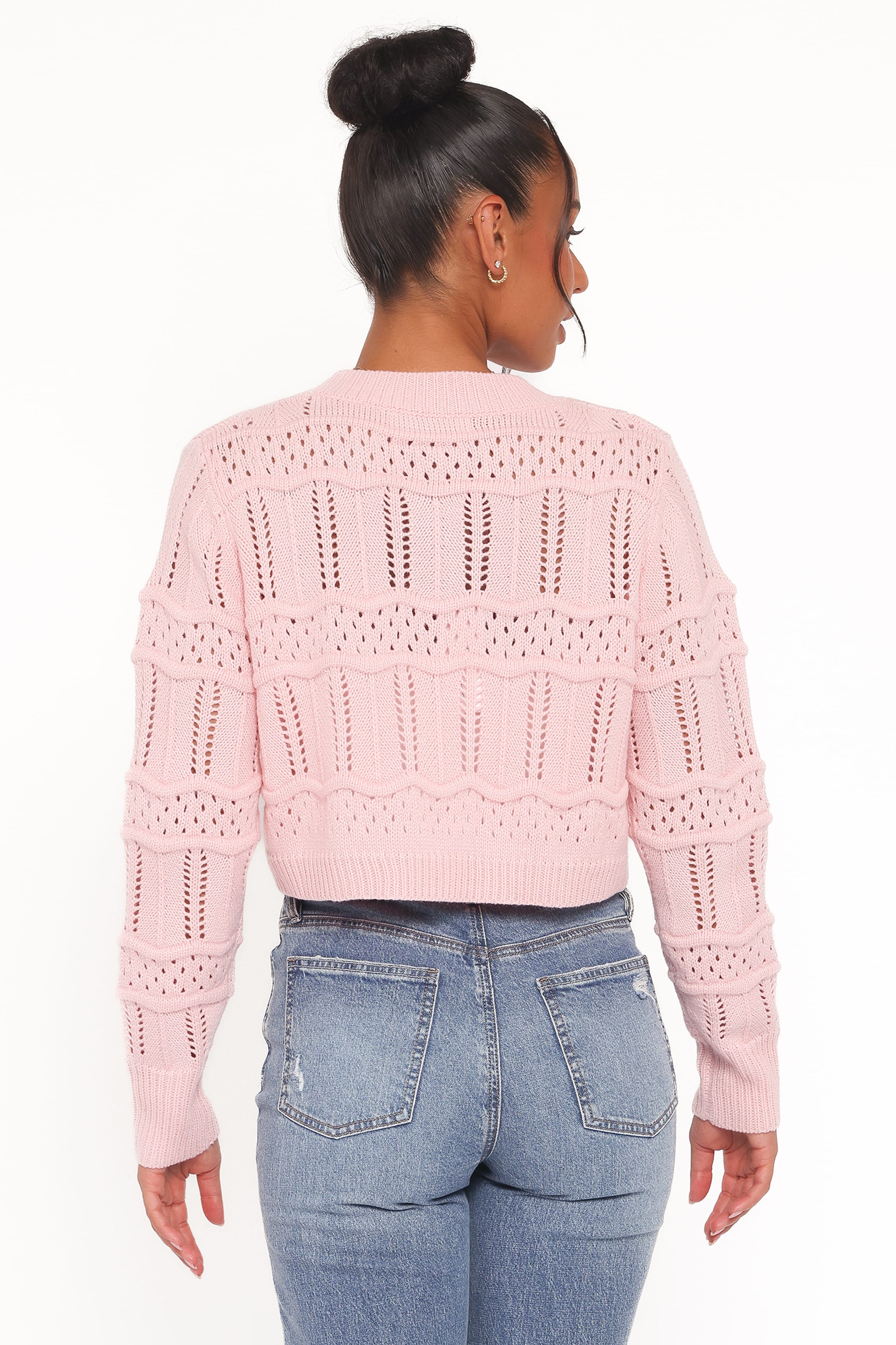 Aidy Crop Button Front Cardigan - Pink | Petal & Pup USA