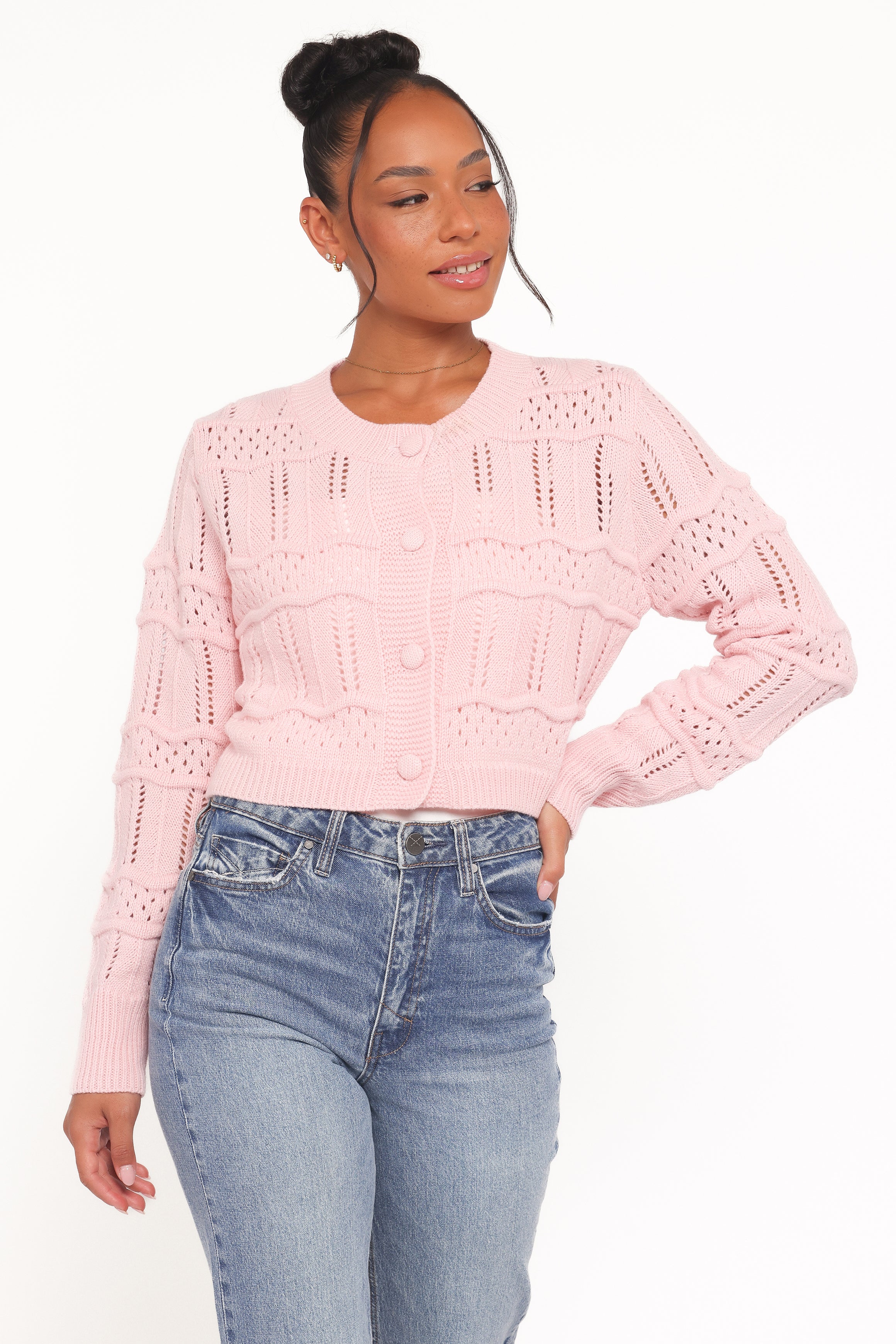 カーディガン Bibiy.  "B" PEPURAMU CARDIGAN BIBIY. PEPURAMU COLLECTION｜Bibiy.