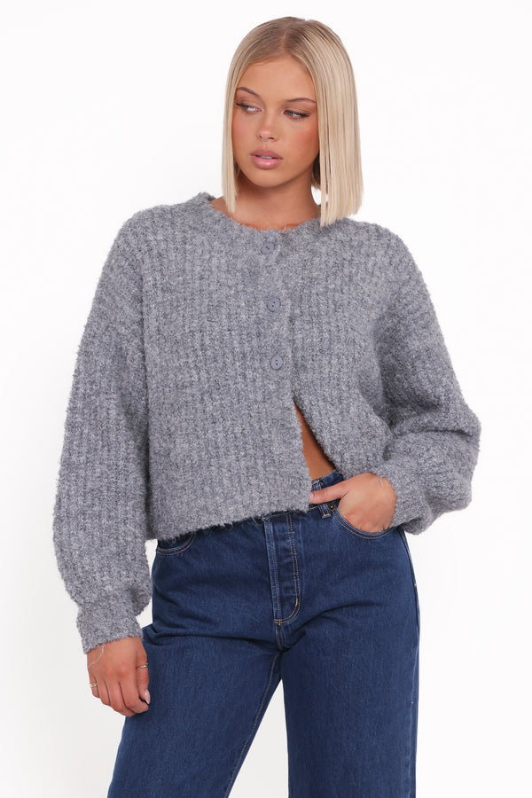 Petal and Pup USA KNITWEAR Albertine Cardigan - Grey