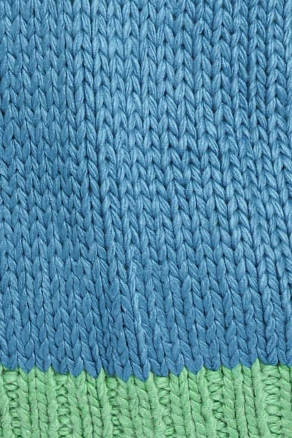 Petal and Pup USA KNITWEAR Anige Contrast Trim Cardigan - Blue/Green