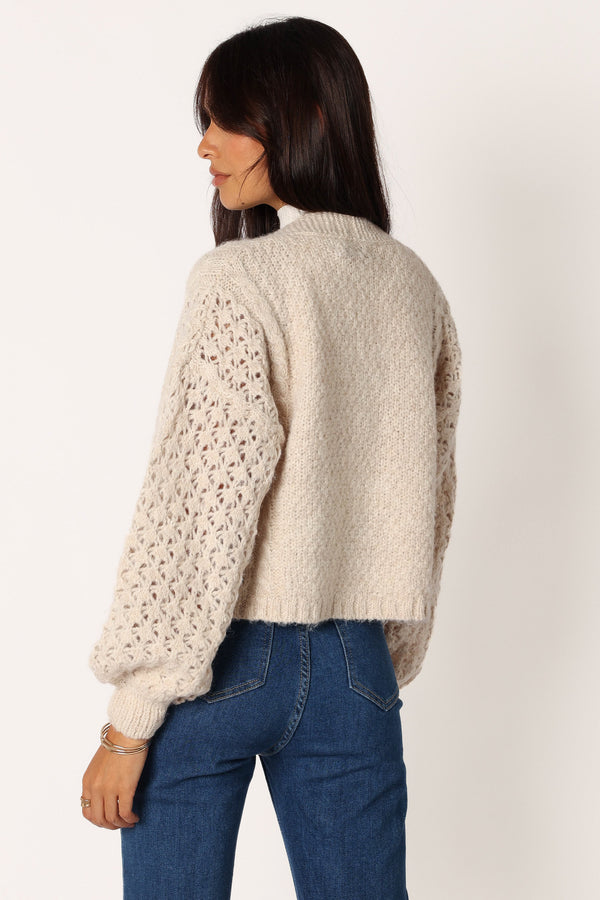 Petal and Pup USA KNITWEAR Blakey Cardigan - Cream