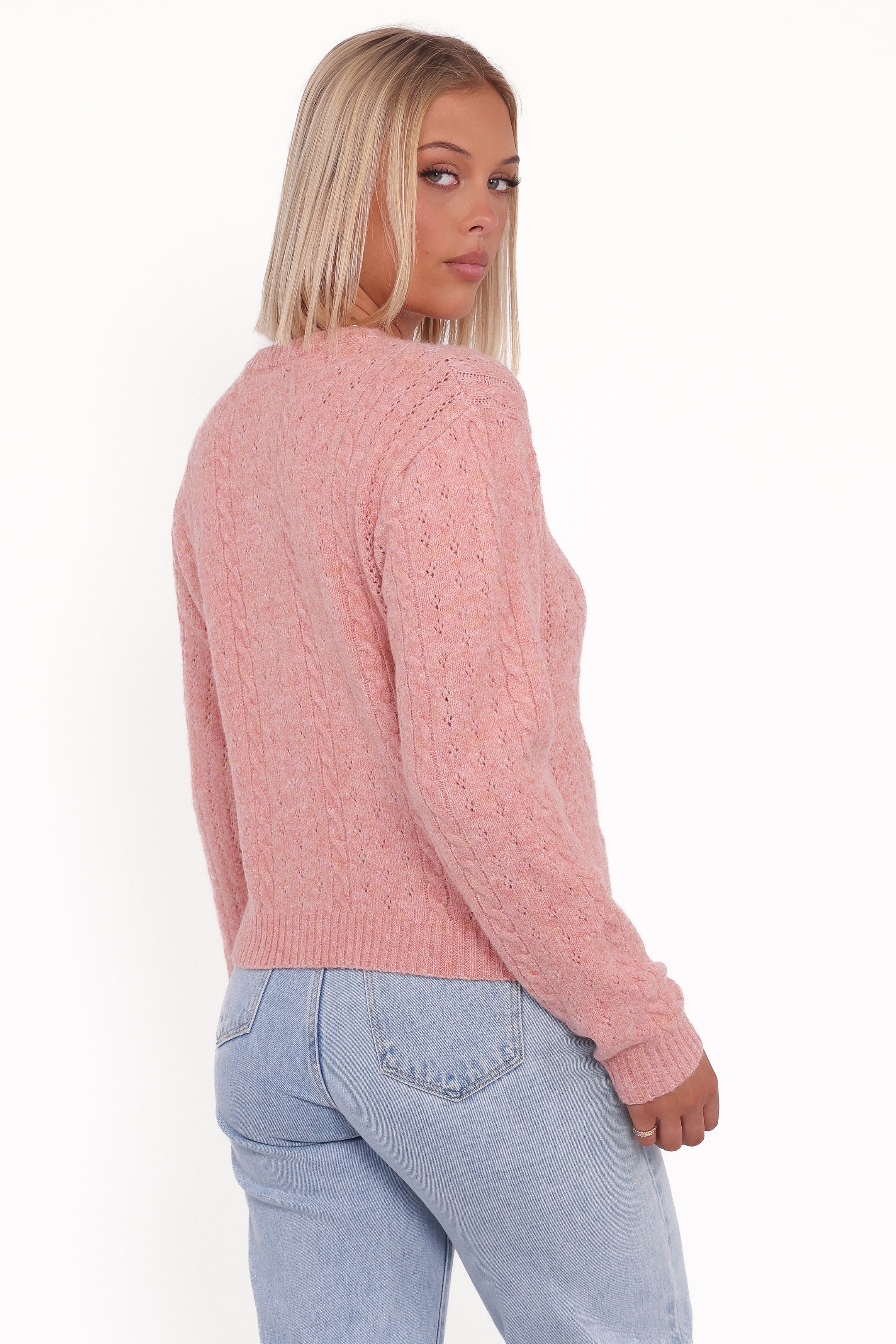 Petal and Pup USA KNITWEAR Bonnie Cardigan - Pink