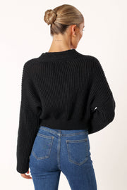 Arlette Textured Knit Sweater - Stone - Petal & Pup USA