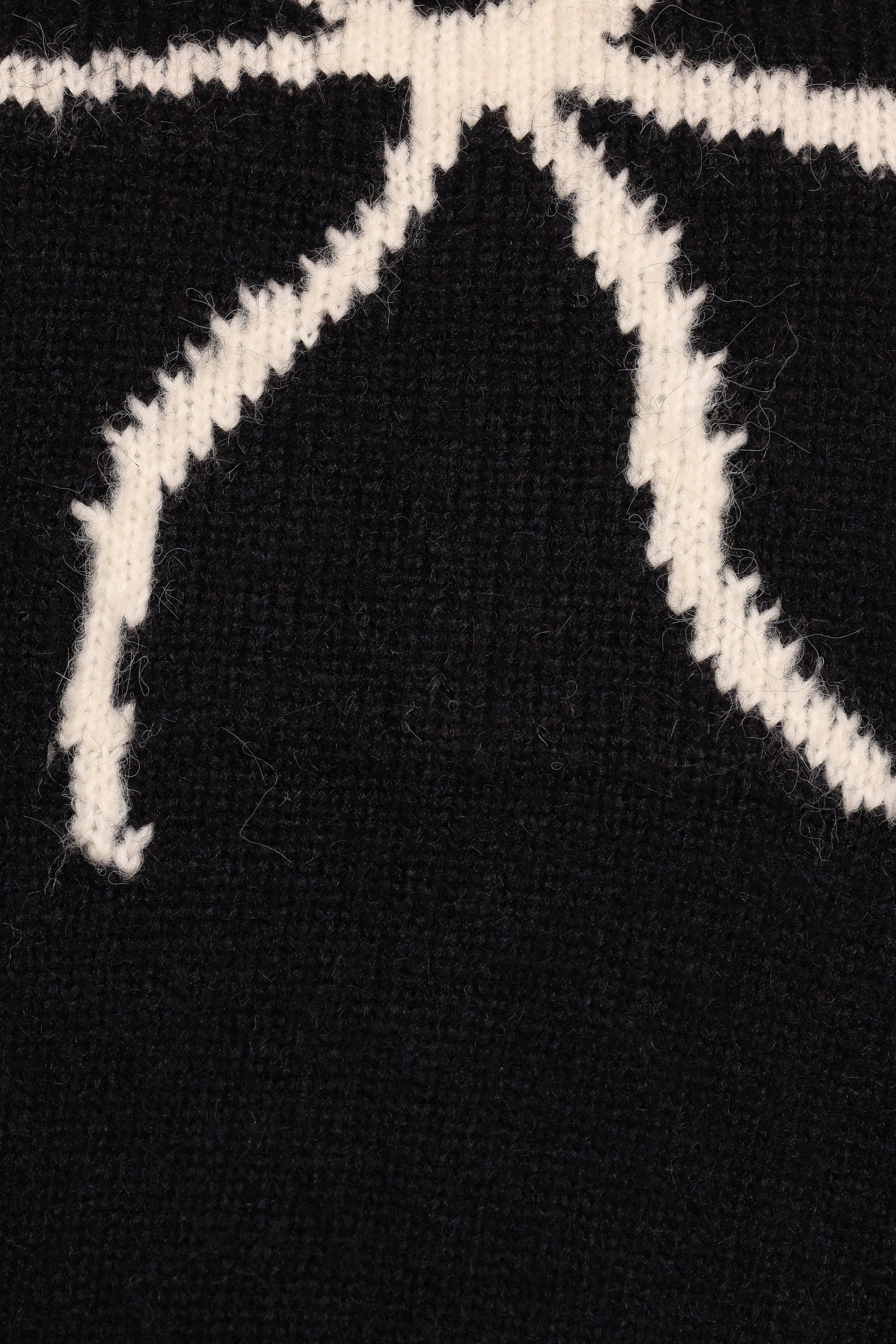 Petal and Pup USA KNITWEAR Cecelia Bow Print Mock Neck Knit Sweater - Black