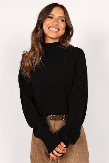 Cersi Knit Sweater - Black - Petal & Pup USA