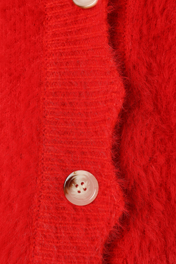 Petal and Pup USA KNITWEAR Clara Cardigan - Red