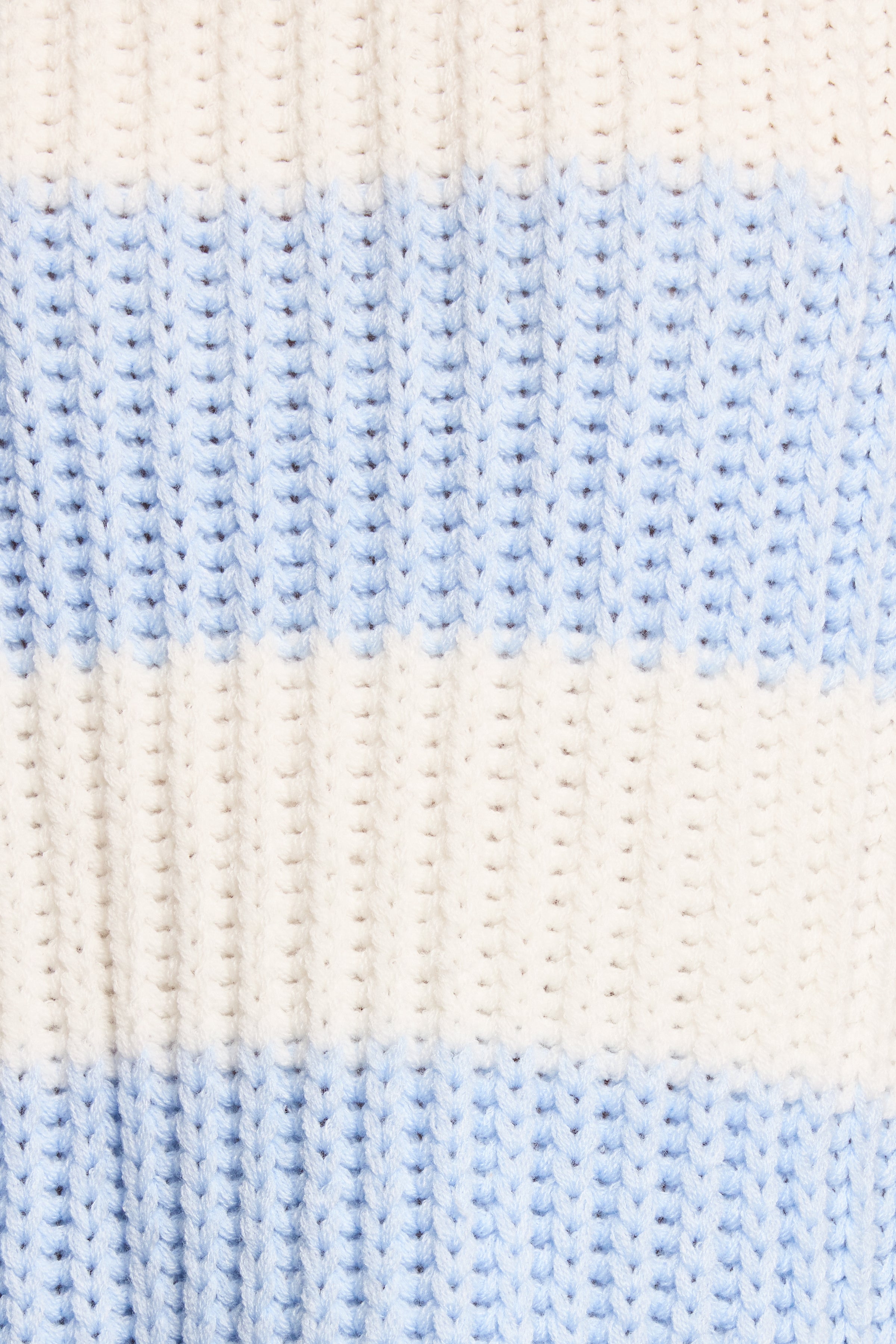 Petal and Pup USA KNITWEAR Courtney Thick Stripe Knit Sweater - Blue Cream