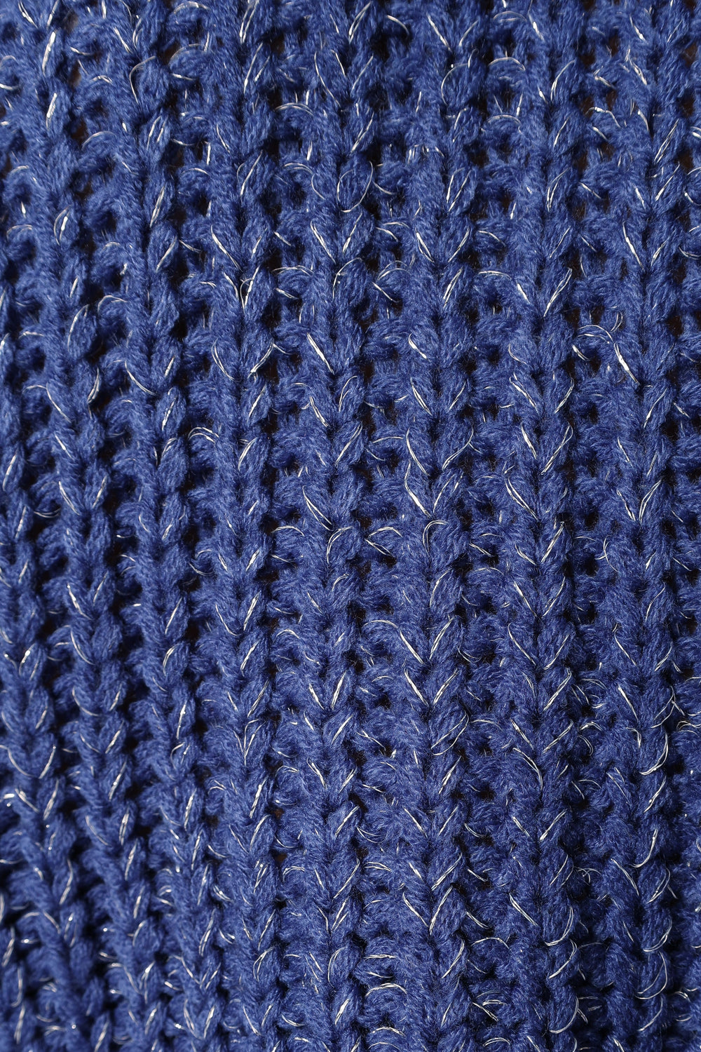Eleanor Lurex Shine Knit Sweater - Blue - Petal & Pup USA