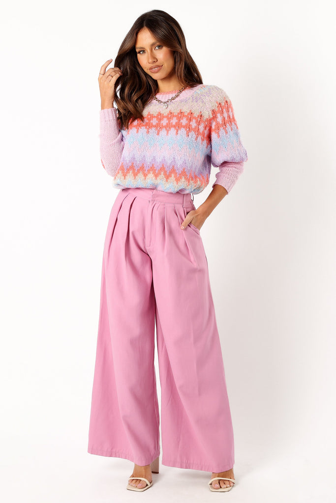 Emerson Short Sleeve Sweater in Perfect Blue