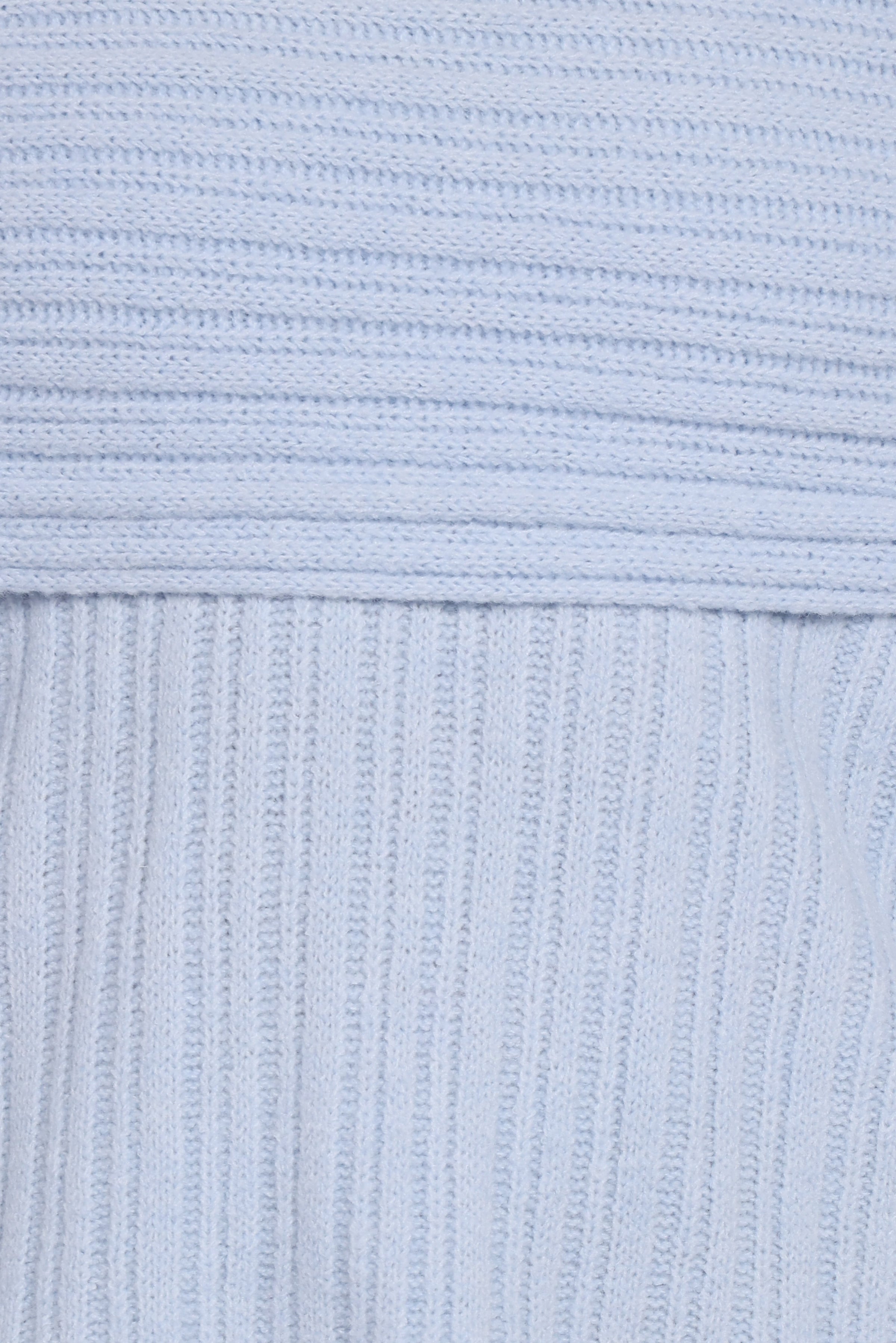 Petal and Pup USA KNITWEAR Kenny Off Shoulder Knit Sweater - Pale Blue