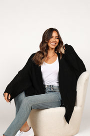 Petal and Pup USA KNITWEAR Leyonie Cardigan - Black