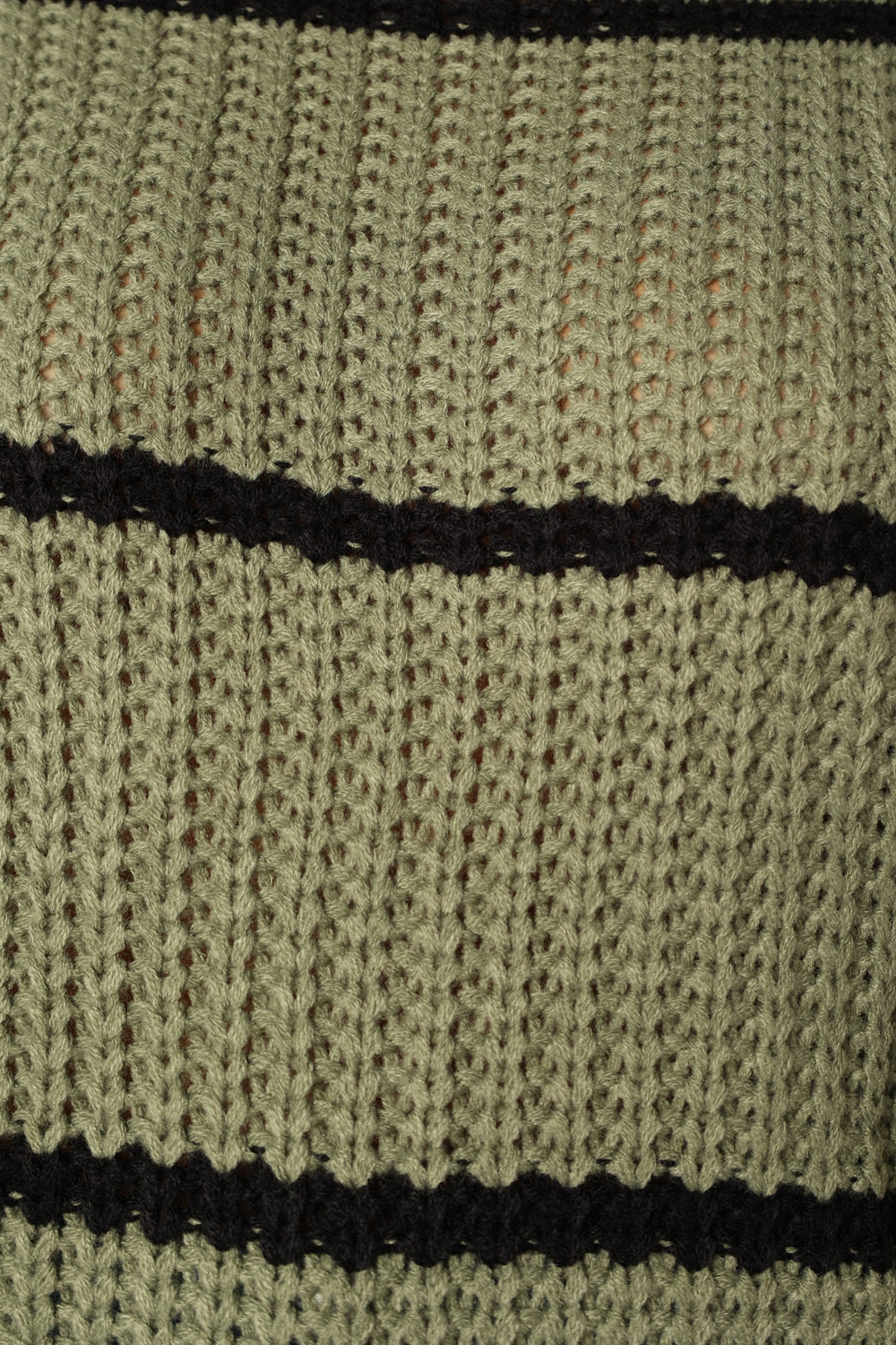 Petal and Pup USA KNITWEAR Magdalena Striped Knit Sweater - Khaki