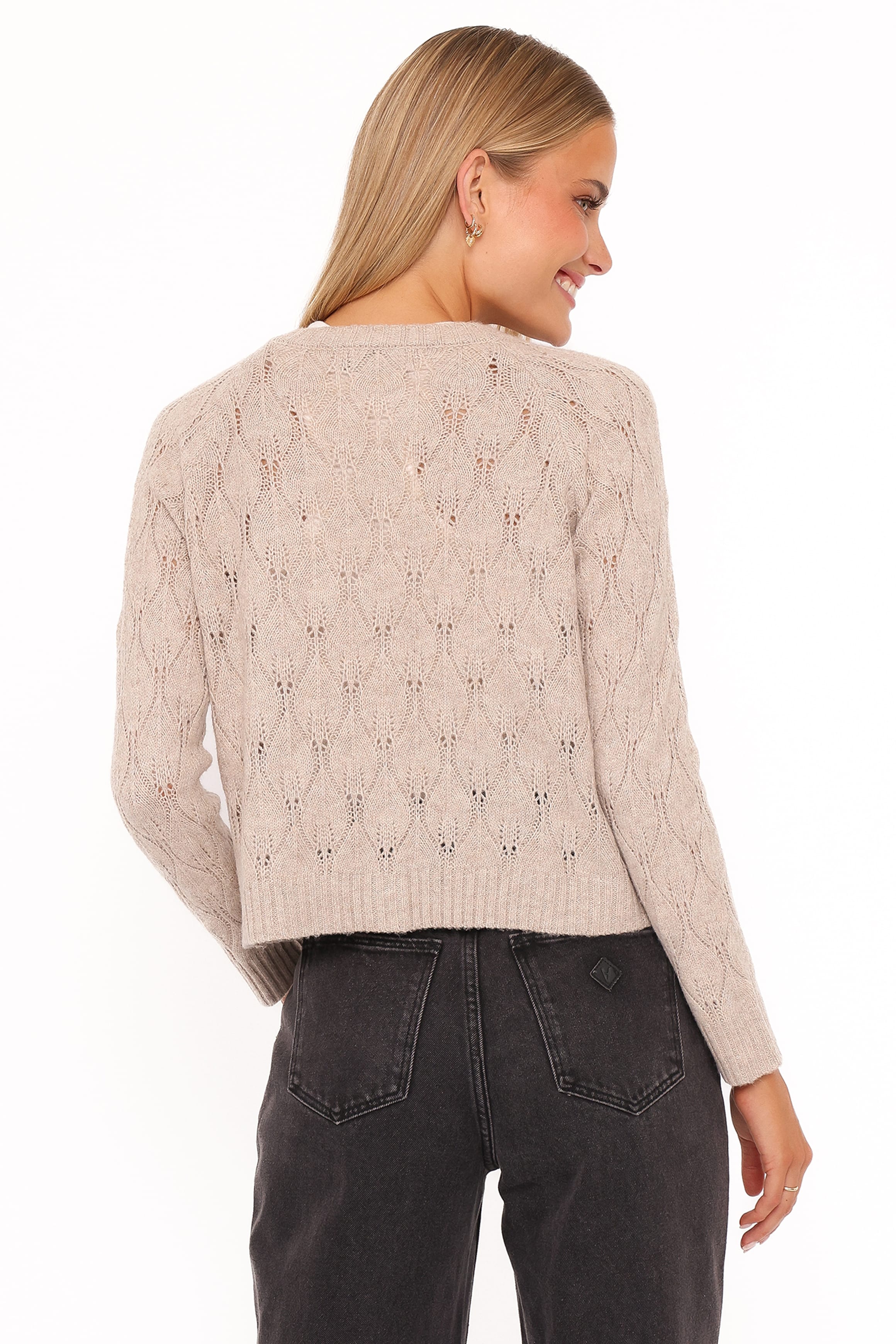 Petal and Pup USA KNITWEAR Mattie Cardigan - Beige
