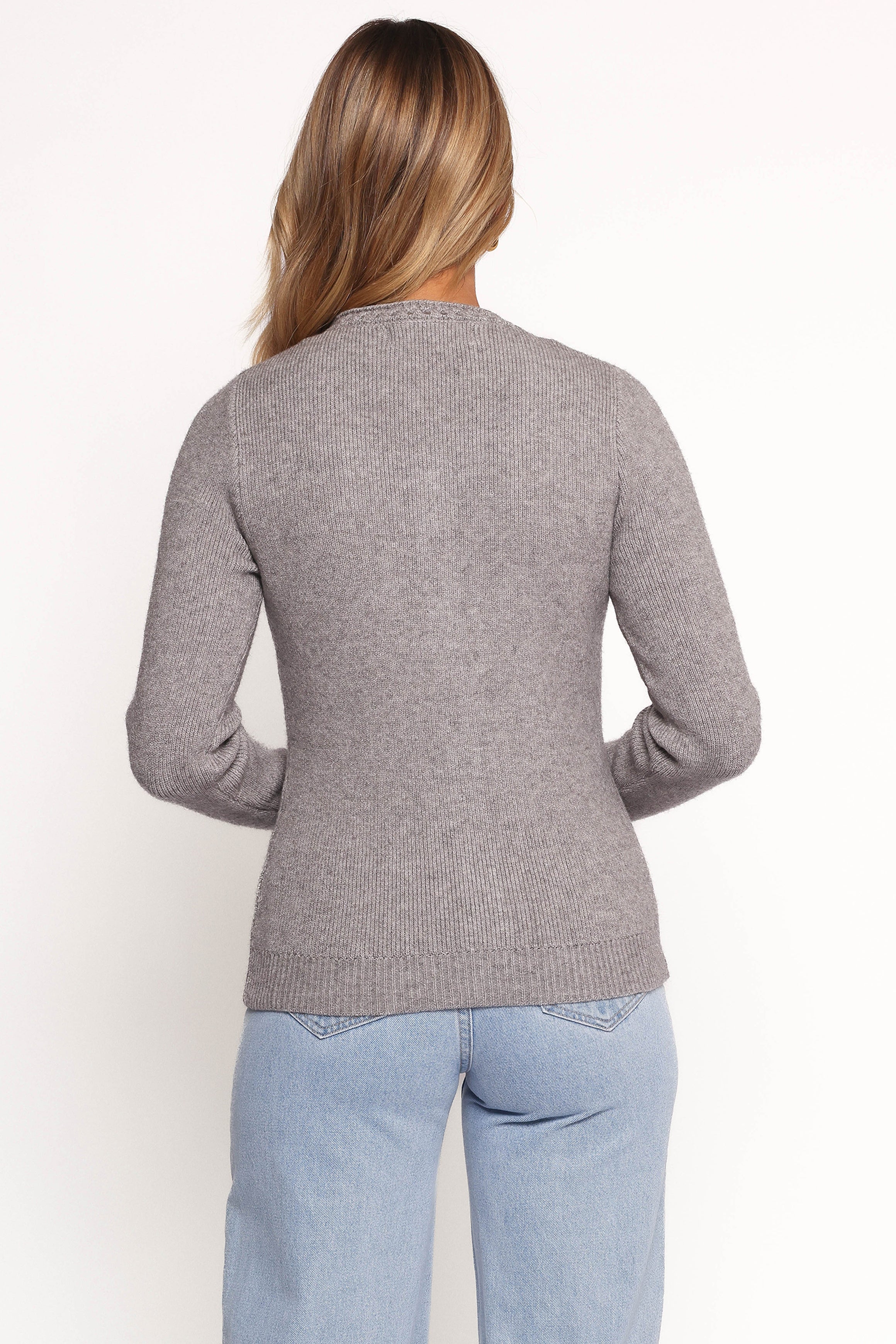 Petal and Pup USA KNITWEAR Quay Button Front Cardigan - Heather Grey (Hold for Rack)
