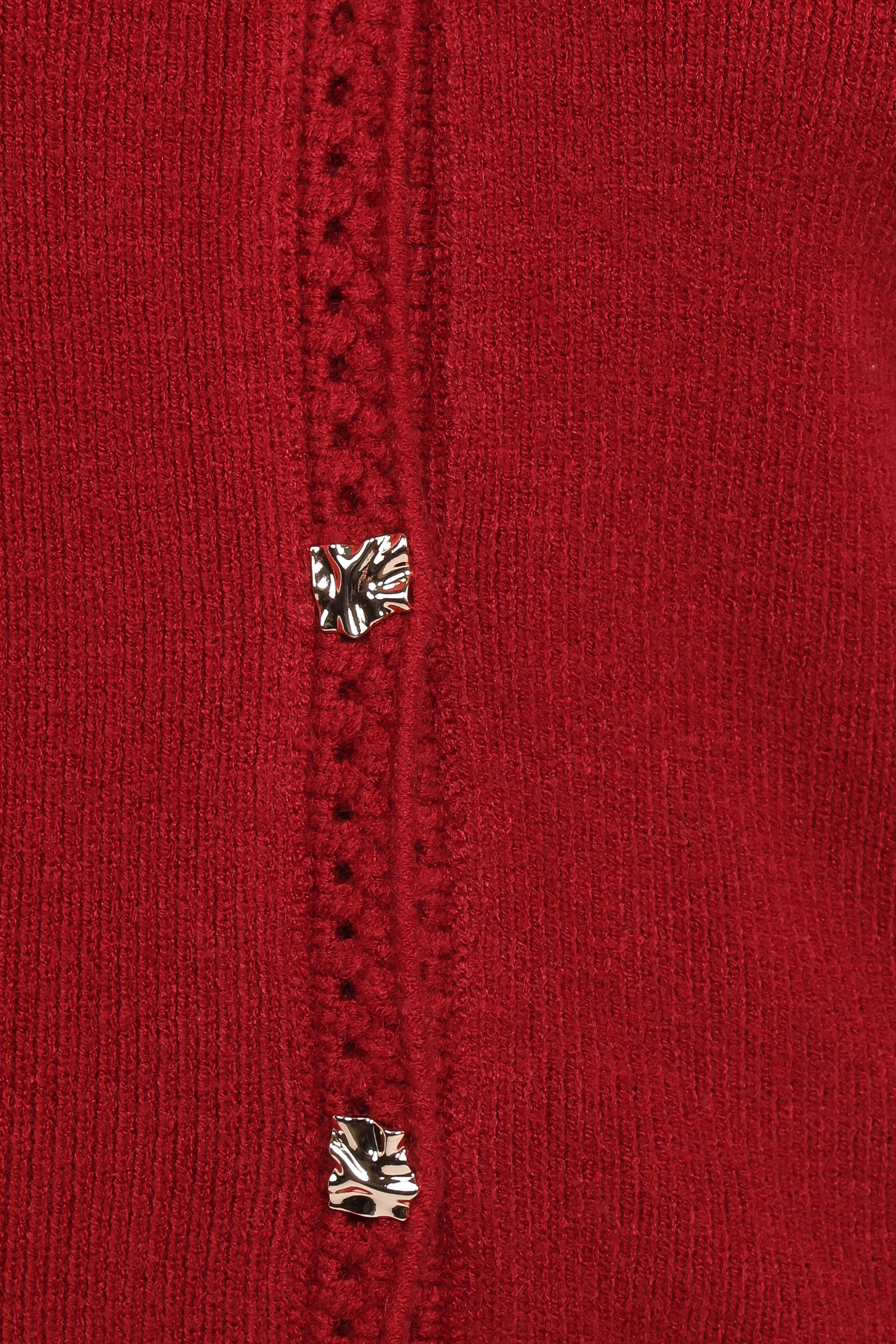 Petal and Pup USA KNITWEAR Quay Button Front Cardigan - Red