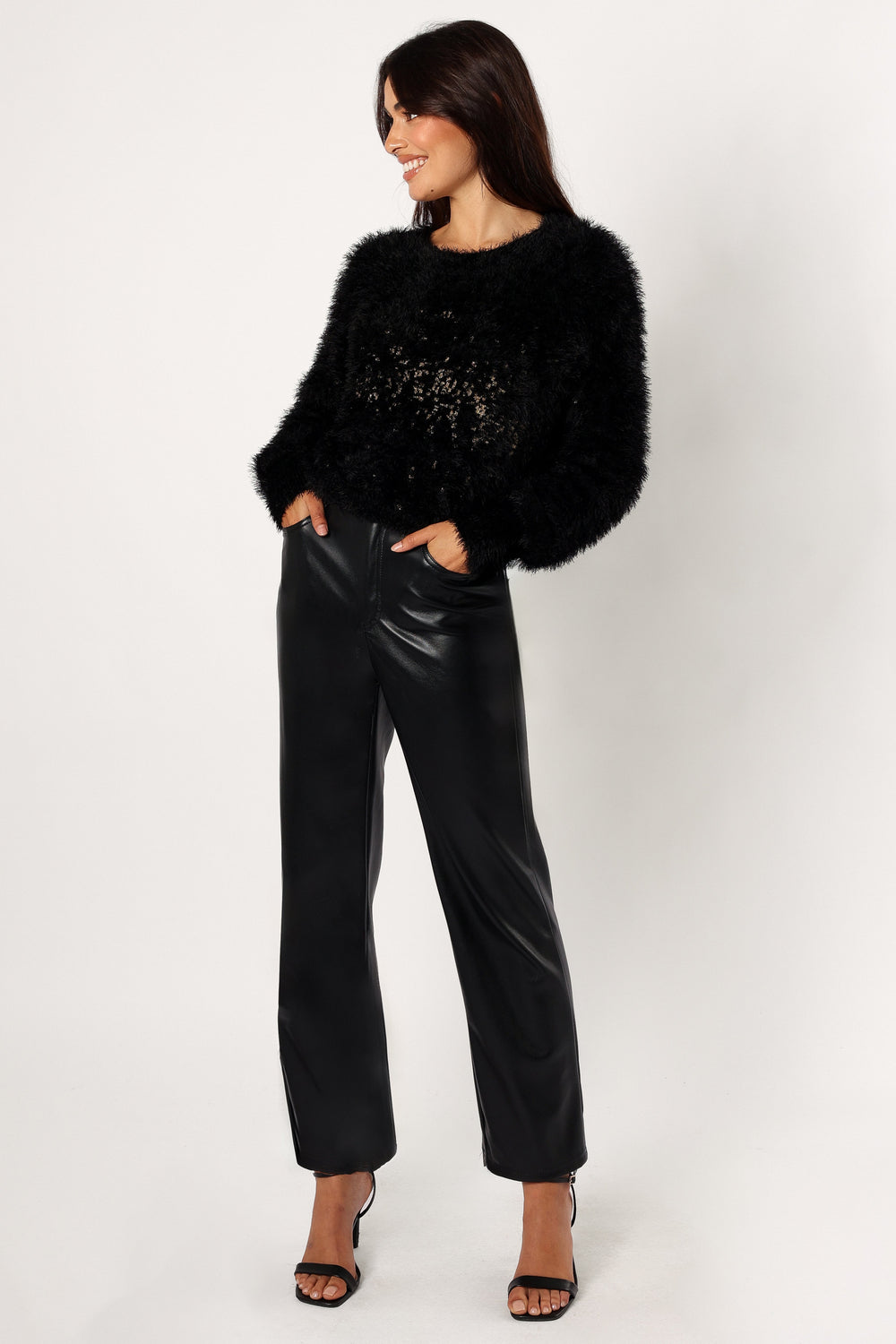 Sabrina Knit Sweater - Black - Petal & Pup USA