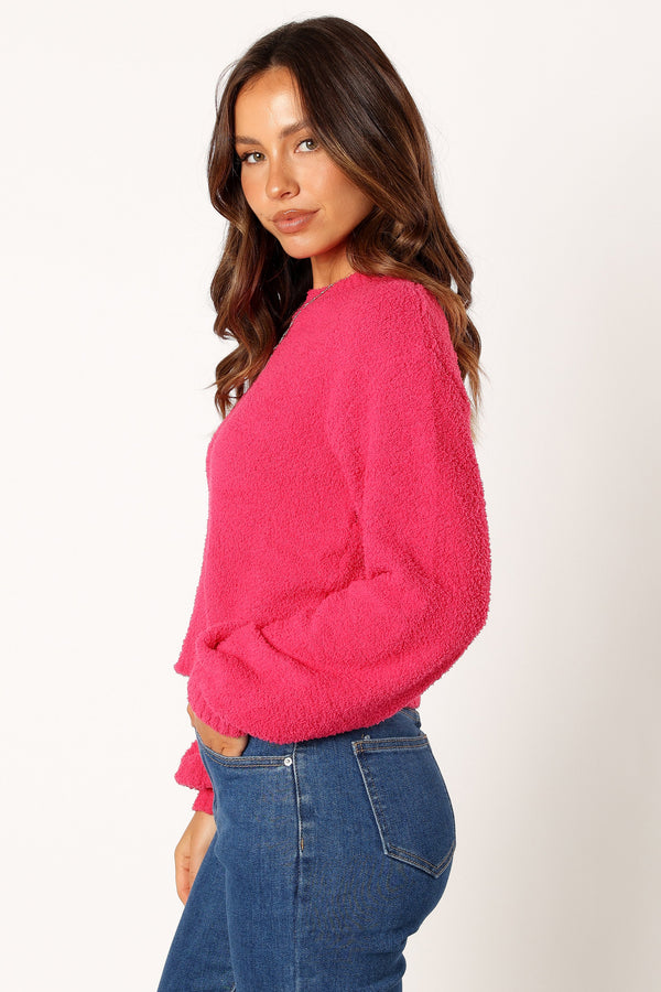 Petal and Pup USA KNITWEAR Sariah Knit Sweater - Magenta