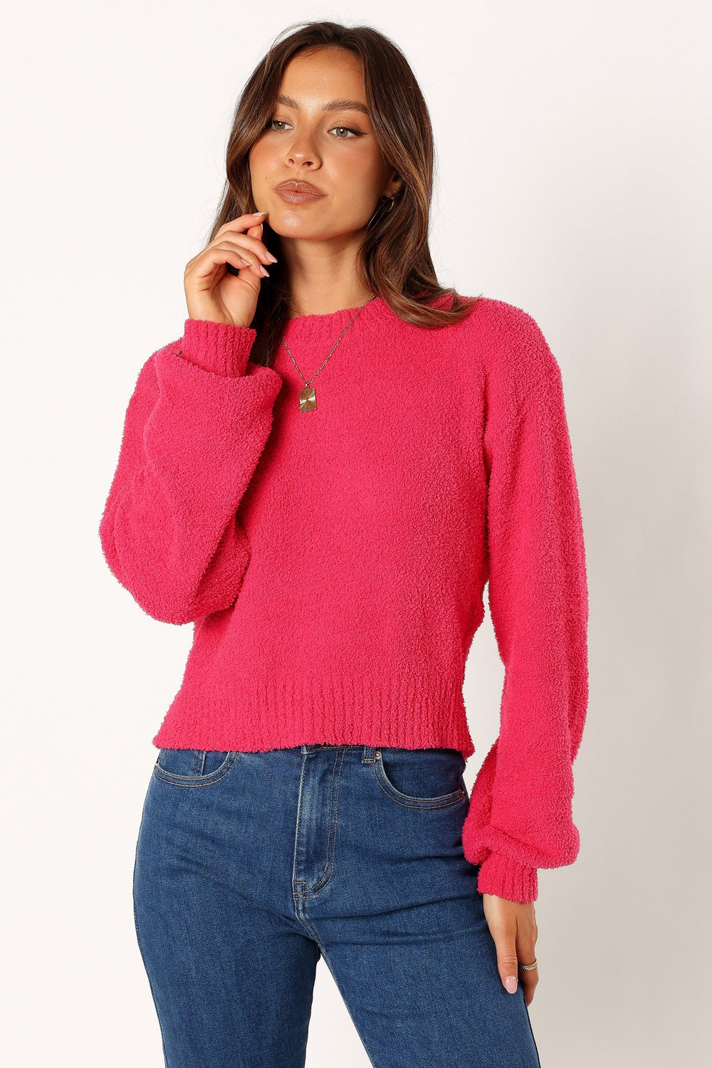 Sariah Knit Sweater - Magenta - Petal & Pup USA