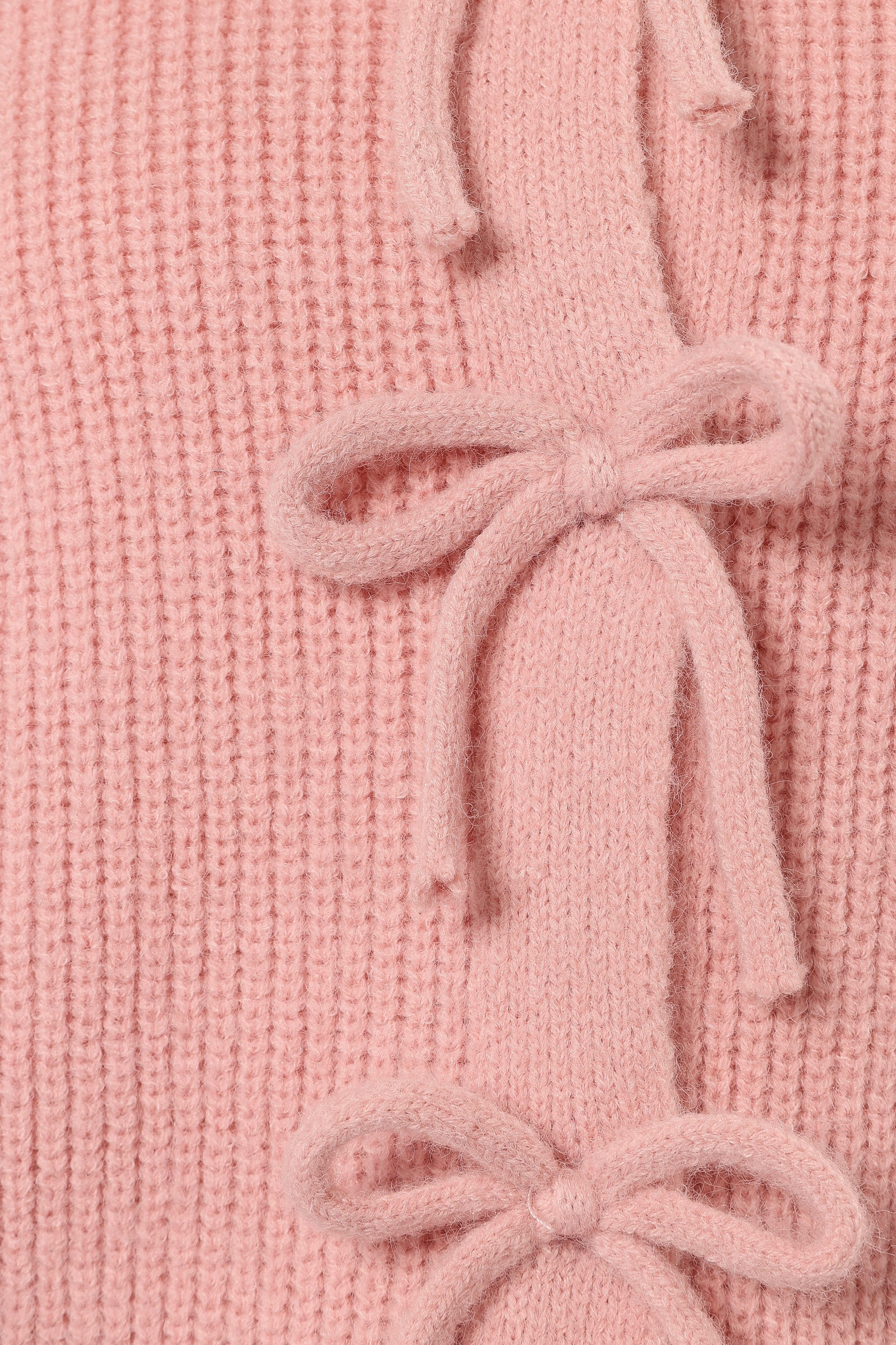 Wilde Bow Front Cardigan - Blush | Petal & Pup USA