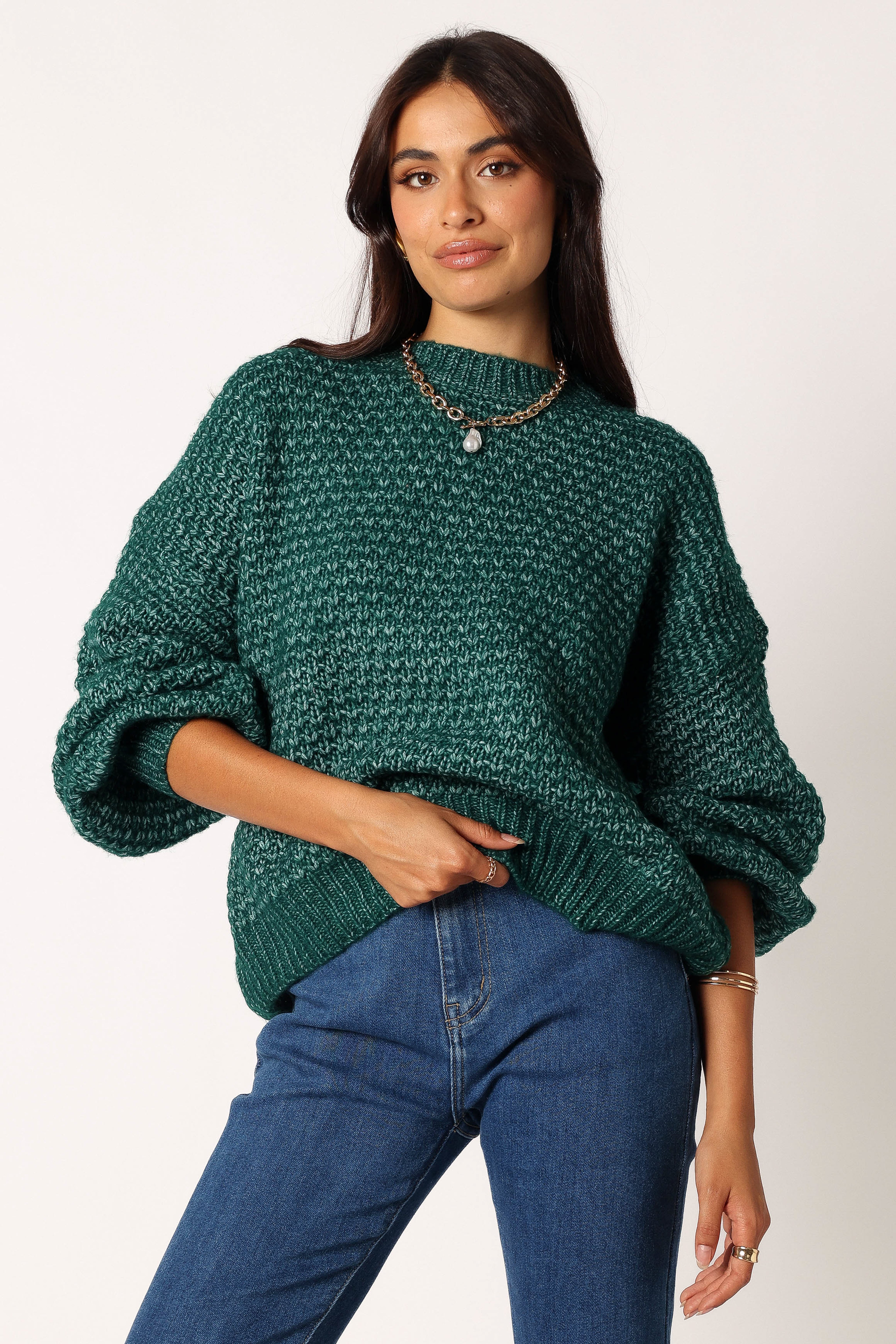 Emerald hotsell green knitwear