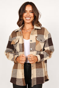 Petal and Pup USA OUTERWEAR Adkin Jacket - Brown