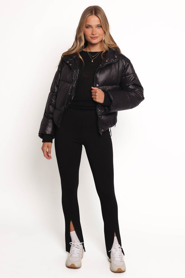 Petal and Pup USA OUTERWEAR Archie Puffer Jacket - Black