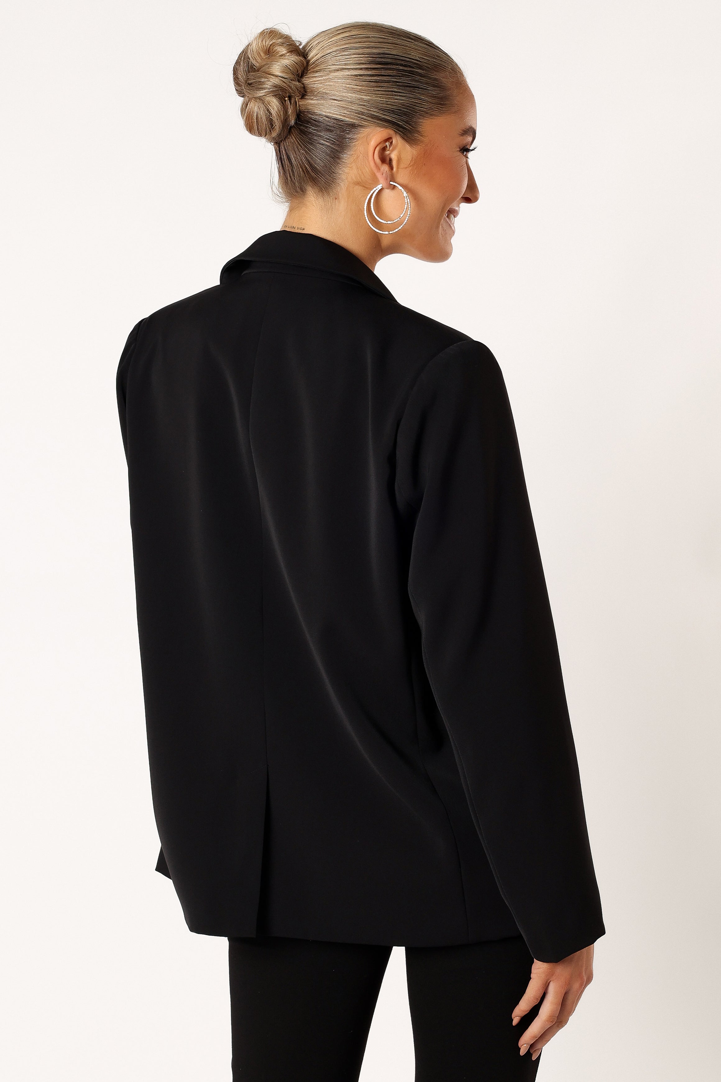 Petal and Pup USA OUTERWEAR Aubree Embellished Blazer - Black