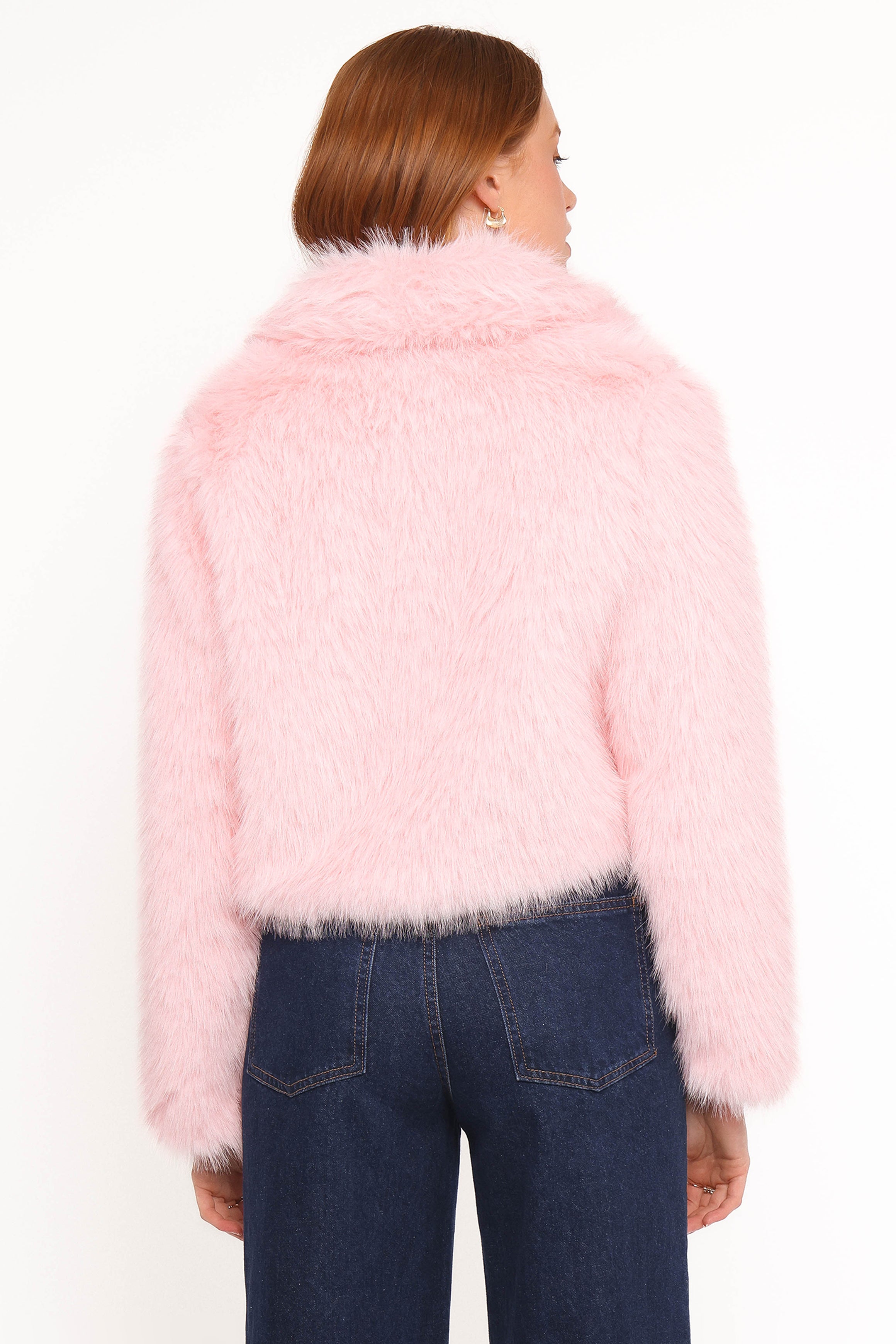 Petal and Pup USA OUTERWEAR Bobbi Faux Fur Jacket - Pink