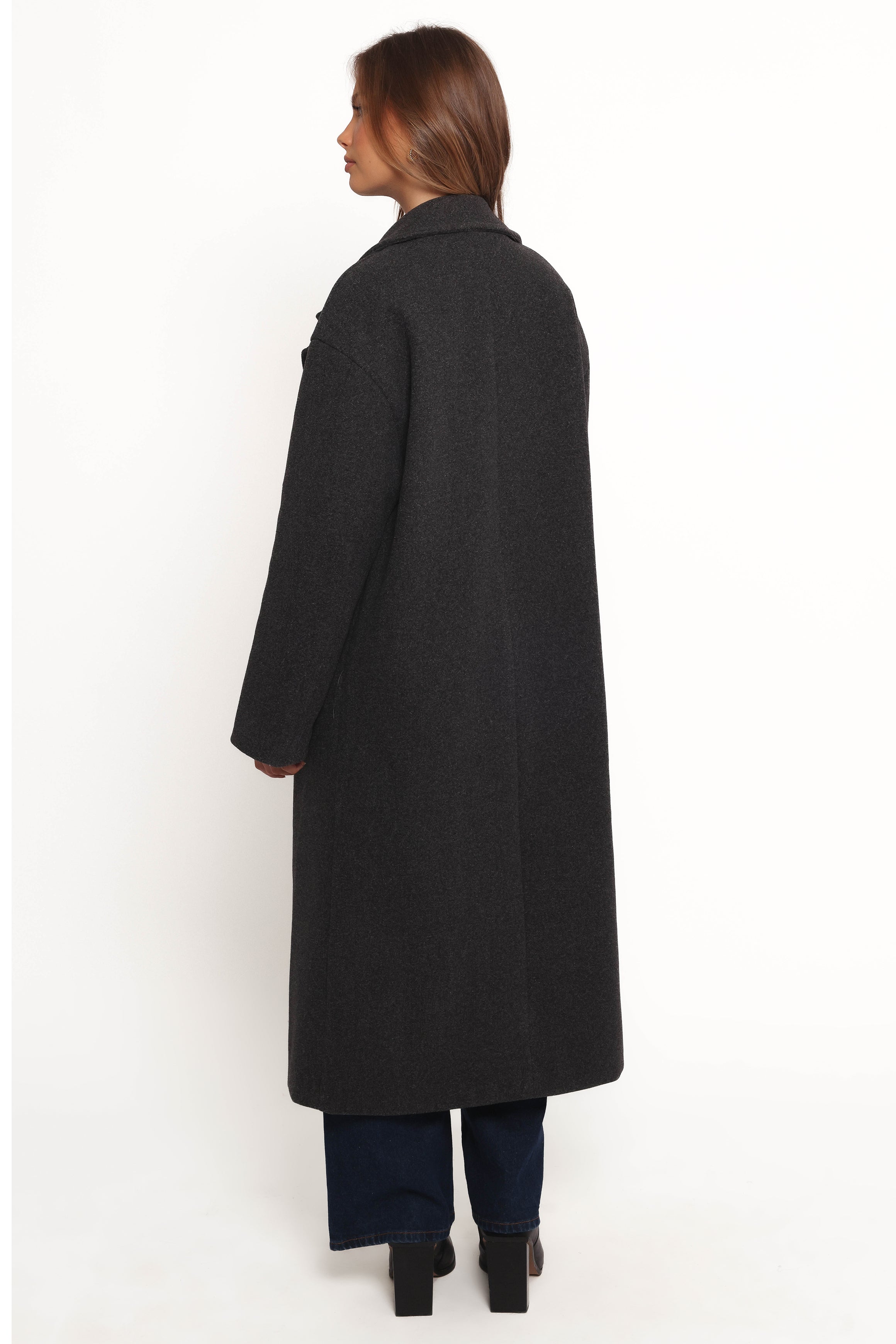 Petal and Pup USA OUTERWEAR Brylie Oversized Coat - Charcoal