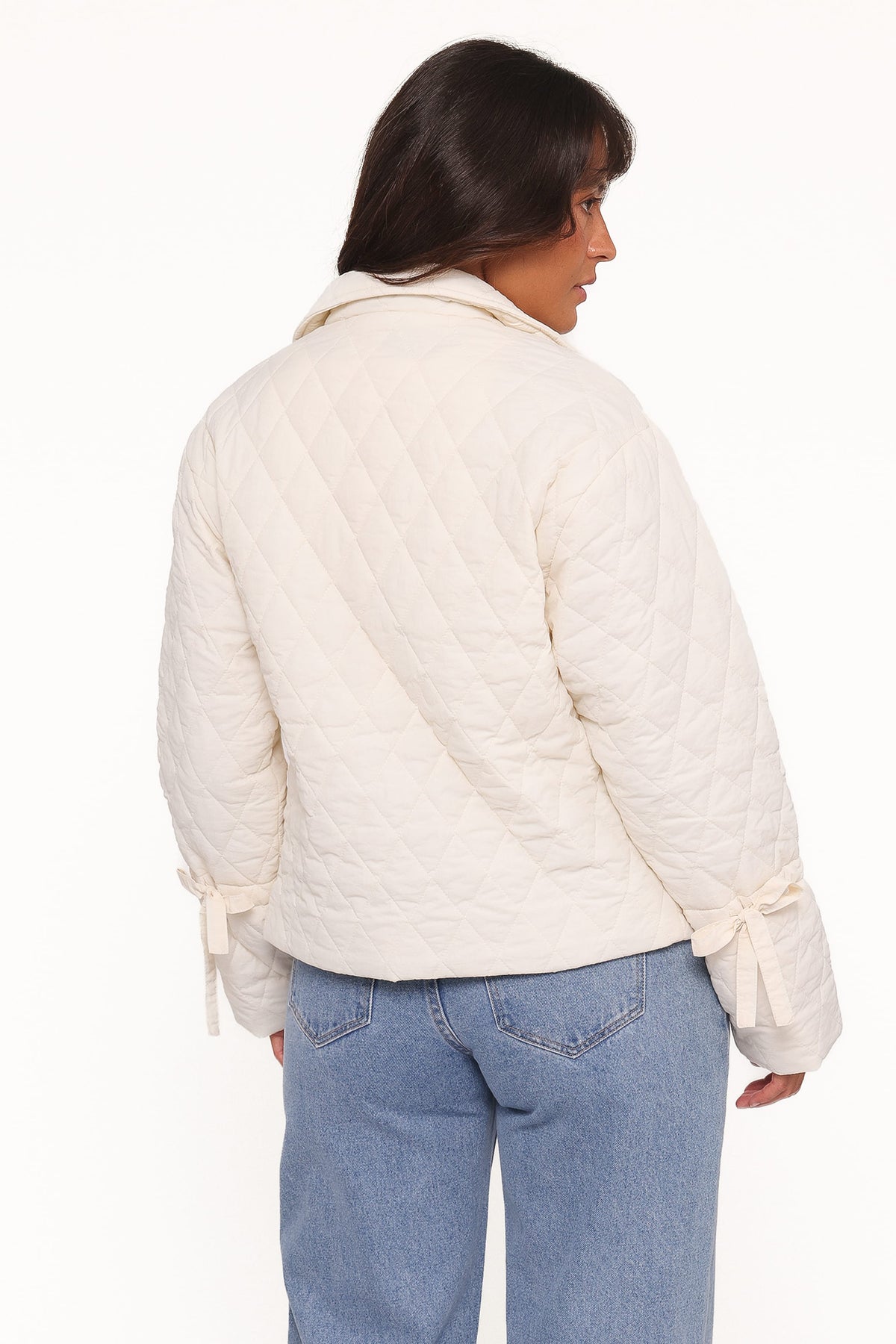 Petal and Pup USA OUTERWEAR Caitlin Quilted Jacket - Cream