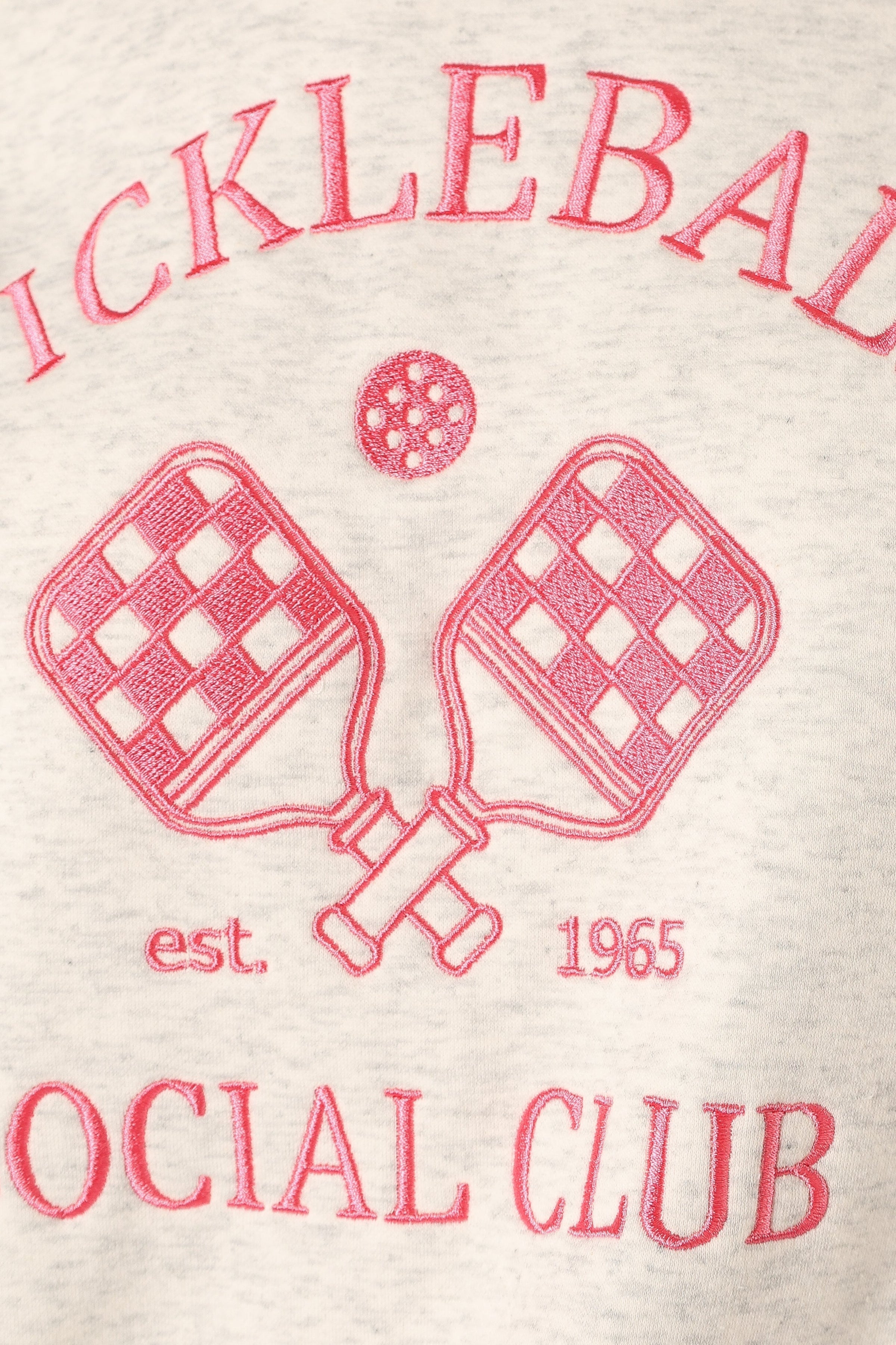 Petal and Pup USA OUTERWEAR Colette Pickleball Sweatshirt - Heather Grey