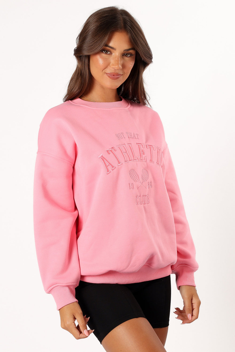 Petal and Pup USA OUTERWEAR Cora Athletic Sweatshirt - Pink