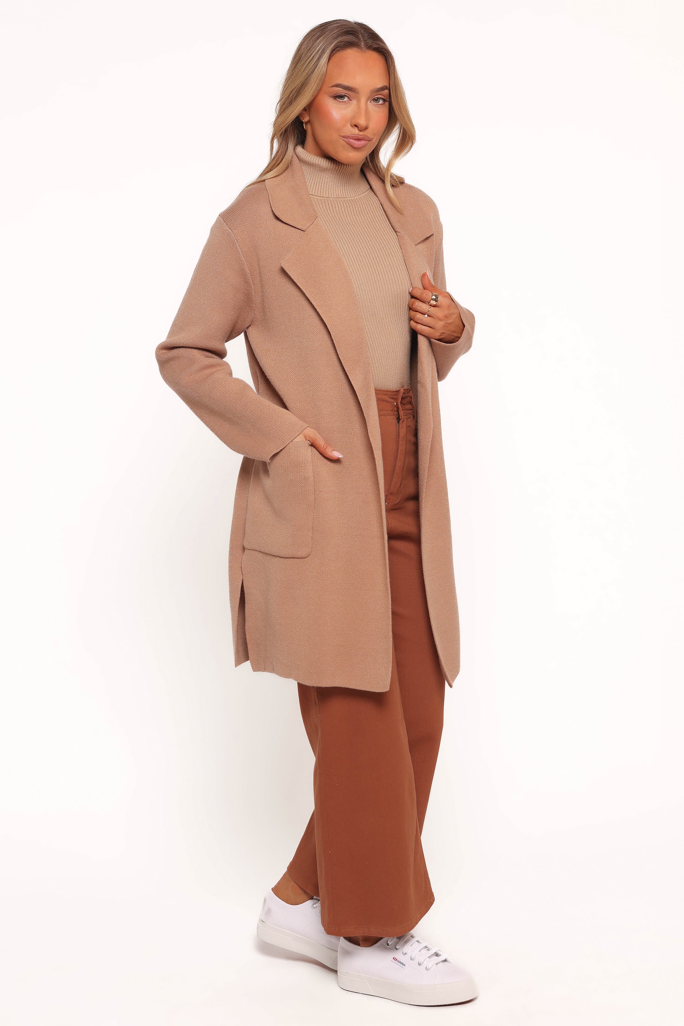Petal and Pup USA OUTERWEAR Corio Coatigan - Tan