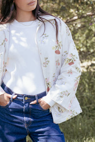 Petal and Pup USA OUTERWEAR Danica Barn Jacket - Khaki Floral