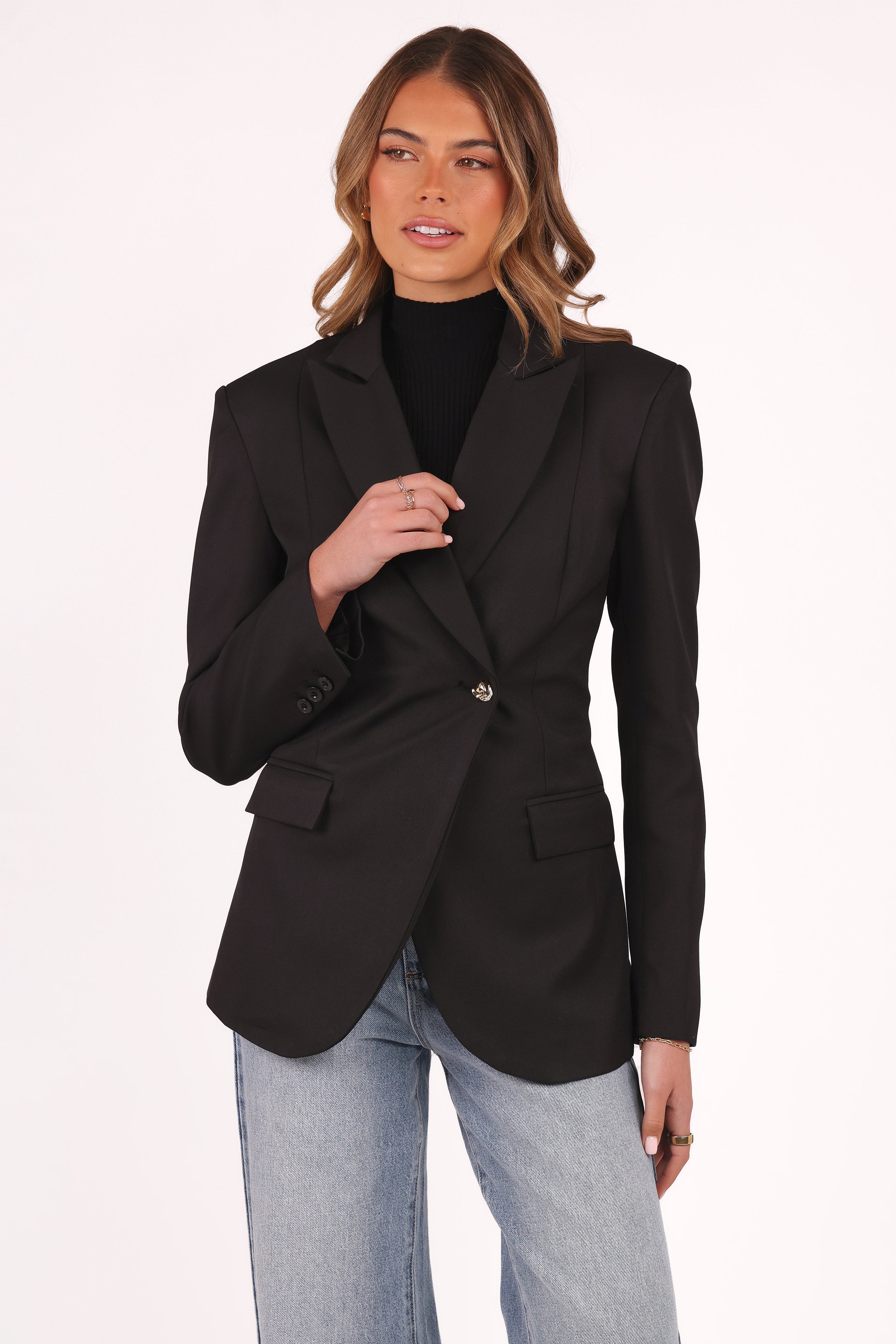 Petal and Pup USA OUTERWEAR Danity Blazer - Black