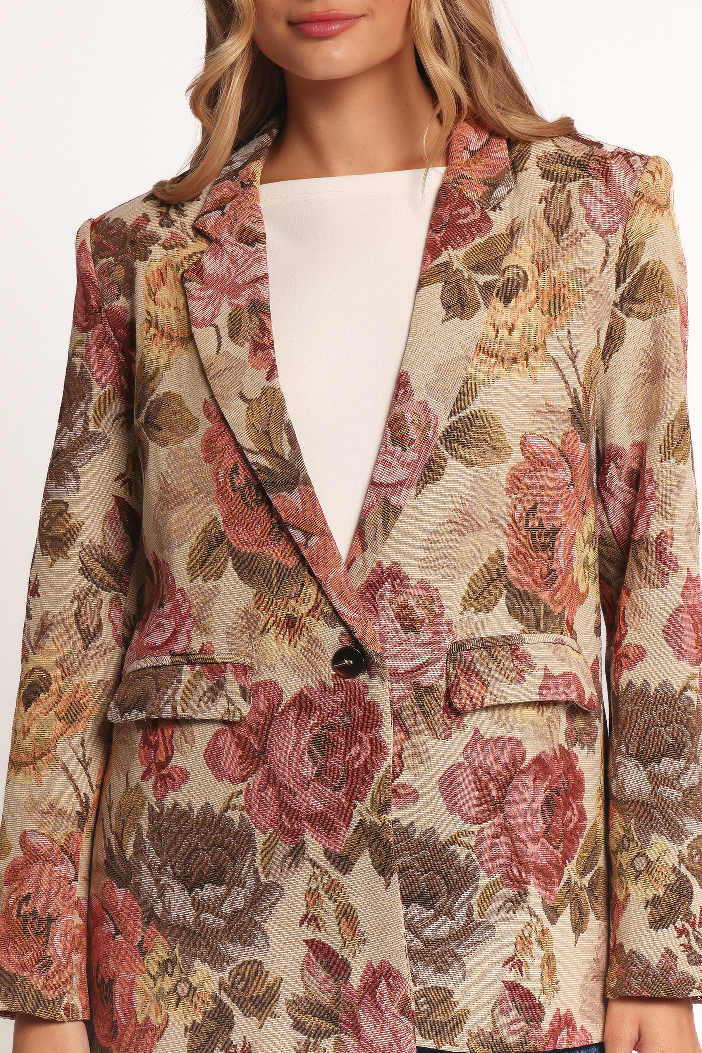 Petal and Pup USA OUTERWEAR Dawn Oversized Blazer - Floral