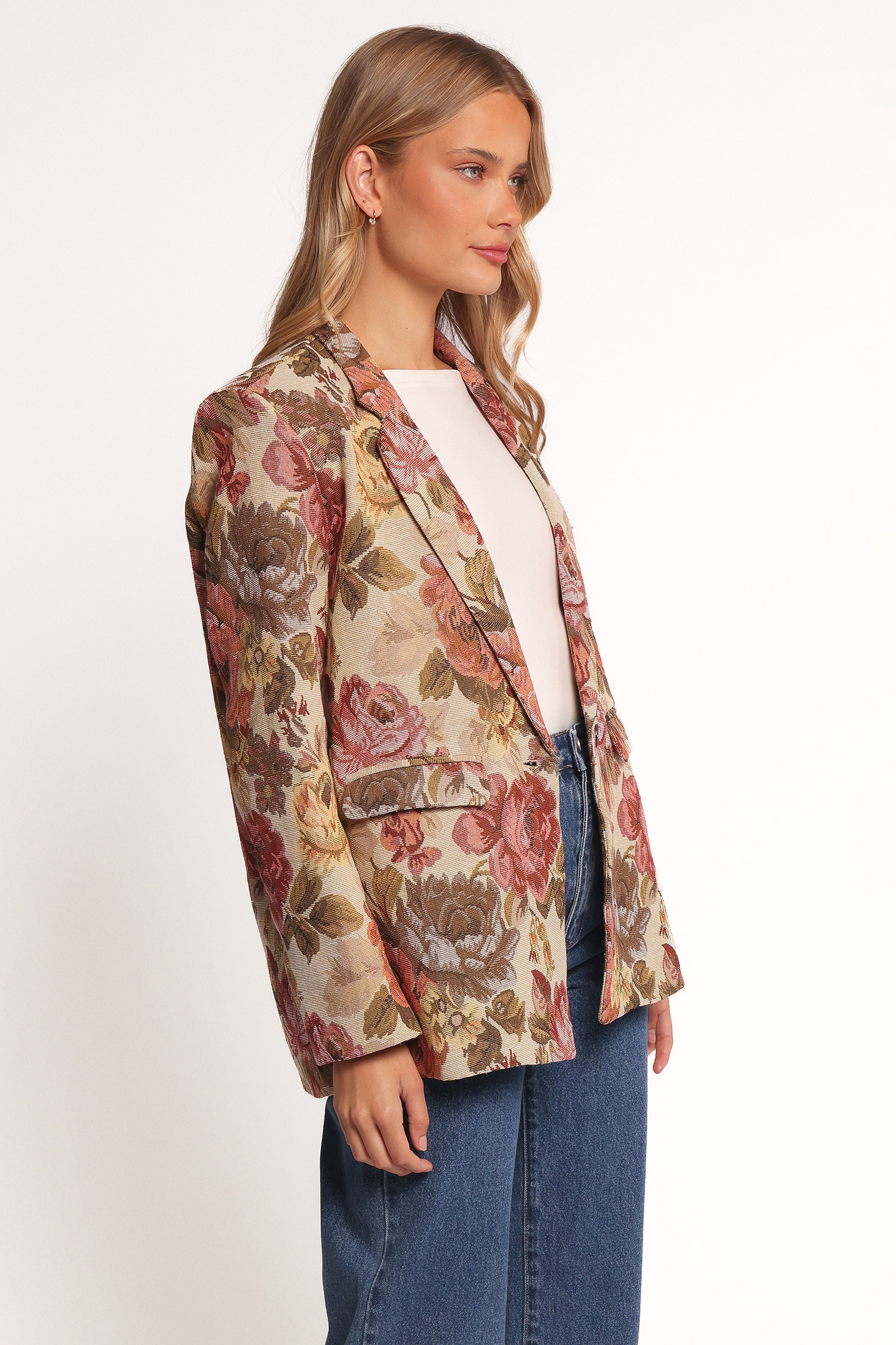 Petal and Pup USA OUTERWEAR Dawn Oversized Blazer - Floral