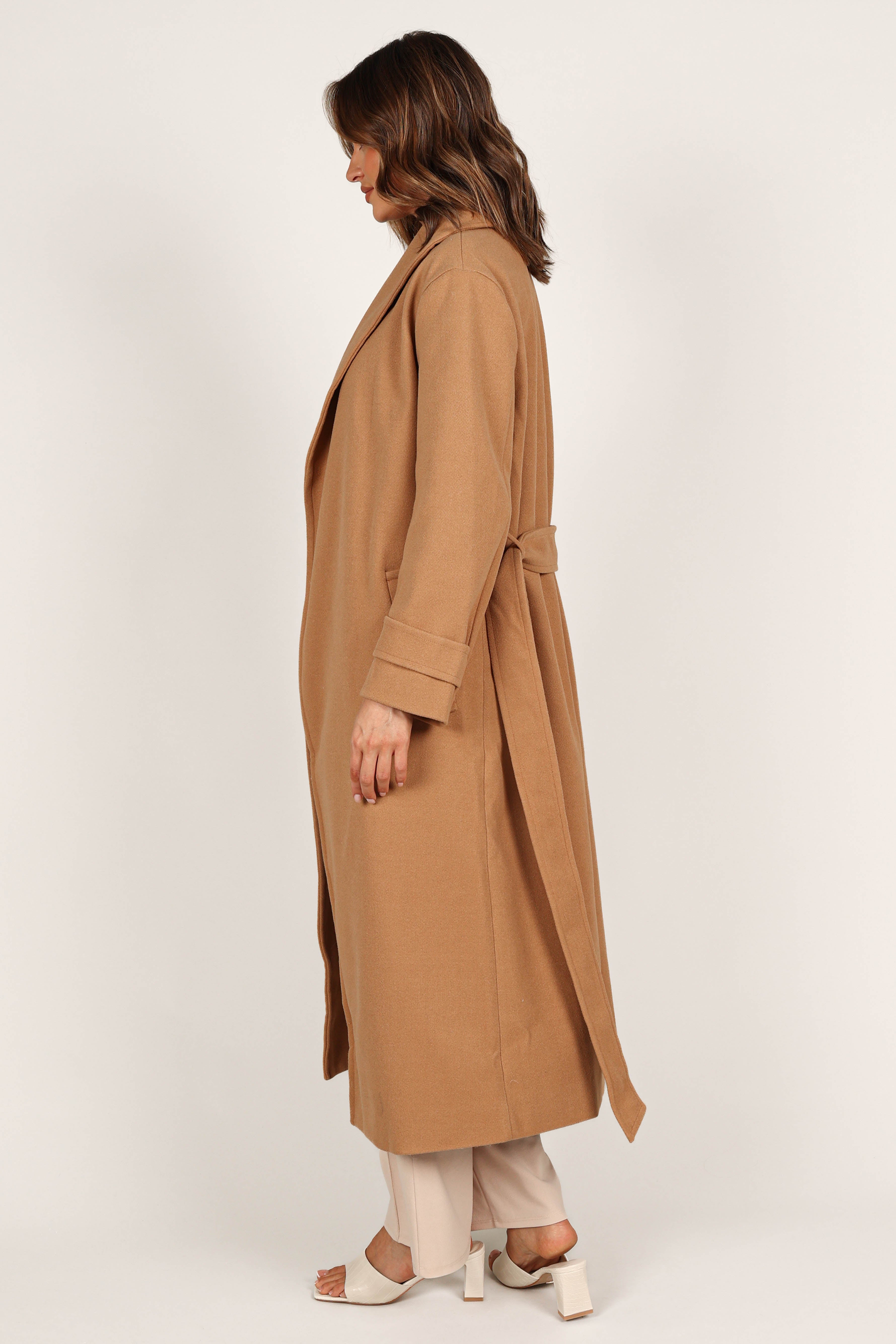 Petal Pup Emersyn Tie Front Coat Camel M