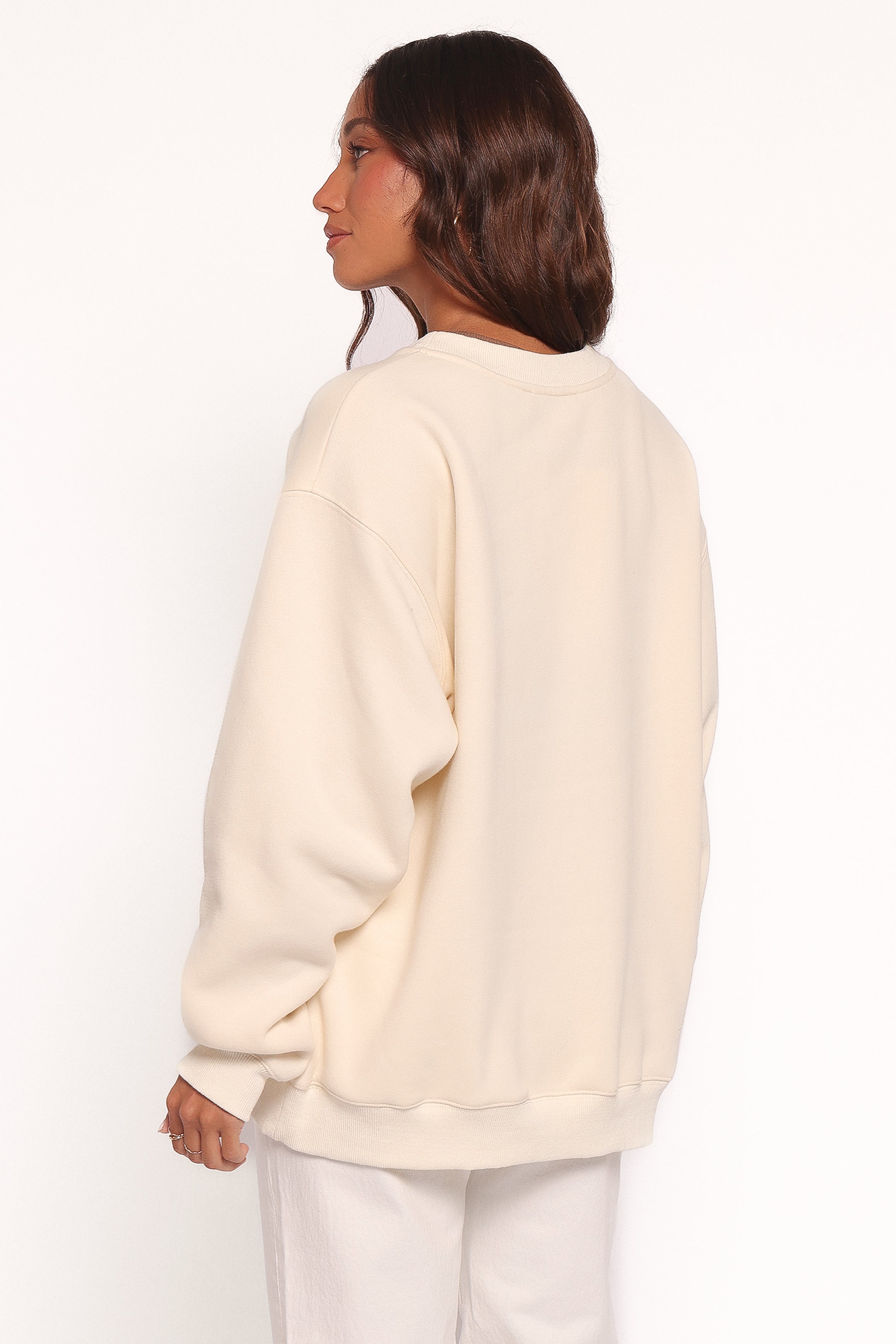 Petal and Pup USA OUTERWEAR Flower Garden Graphic Sweatshirt - Cream